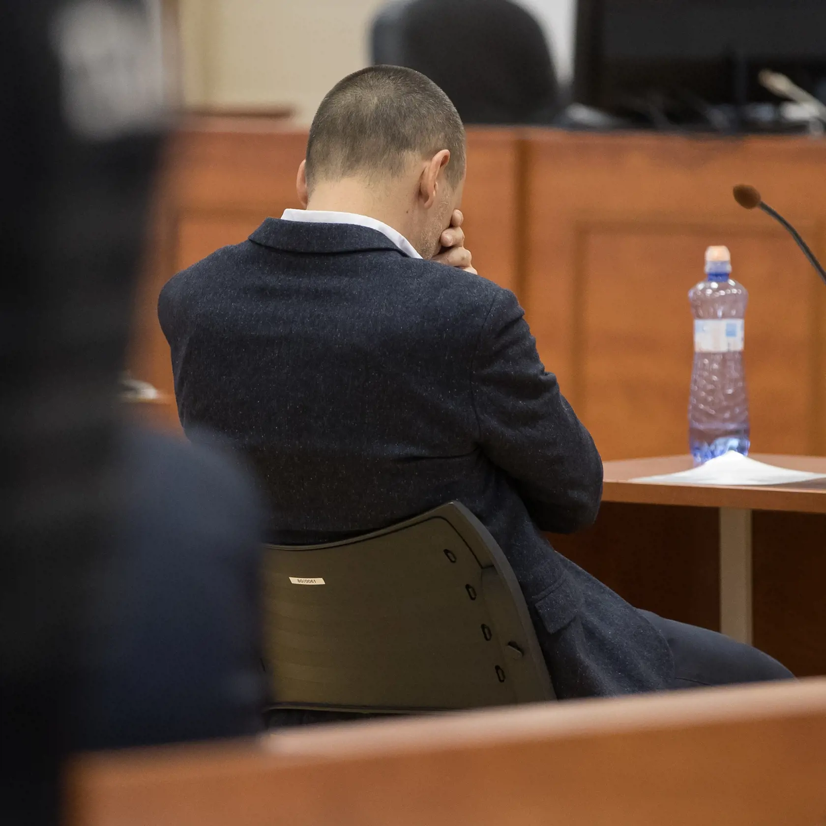 Tretie pojednávanie na Špecializovanom trestnom súde v Pezinku vo veci vraždy investigatívneho novinára Jána Kuciaka a jeho snúbenice Martiny Kušnírovej. Na snímke je svedok Peter Tóth po prerušení výpovede. 