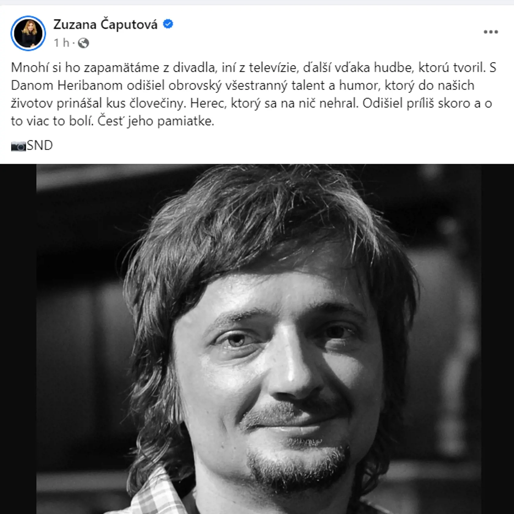 Pamiatku Dana Heribana si uctila aj hlava štátu.