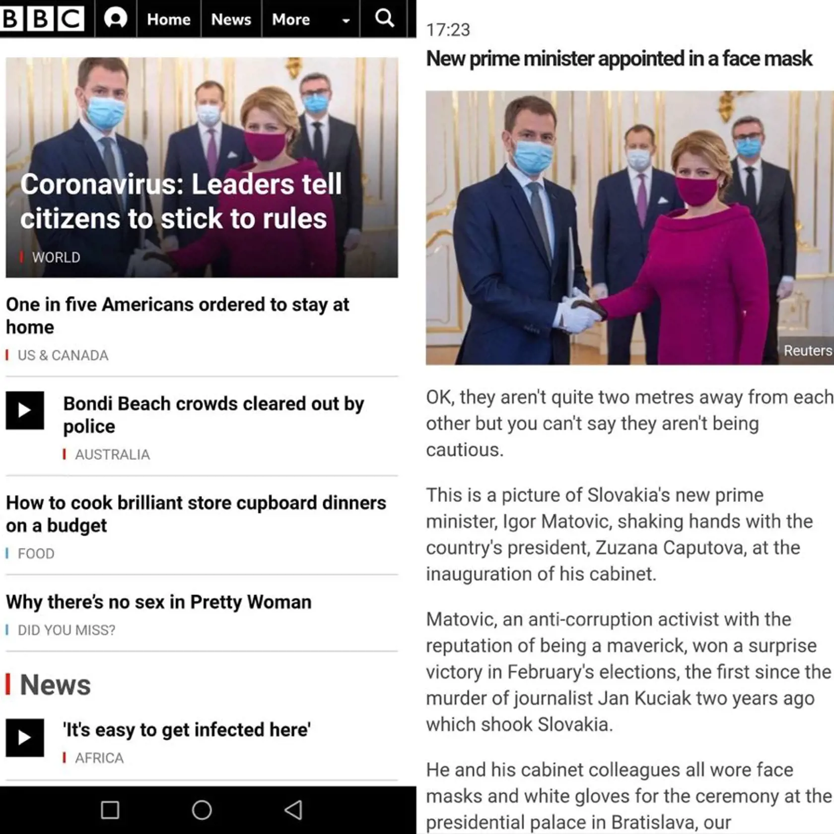 BBC píše o Slovensku.