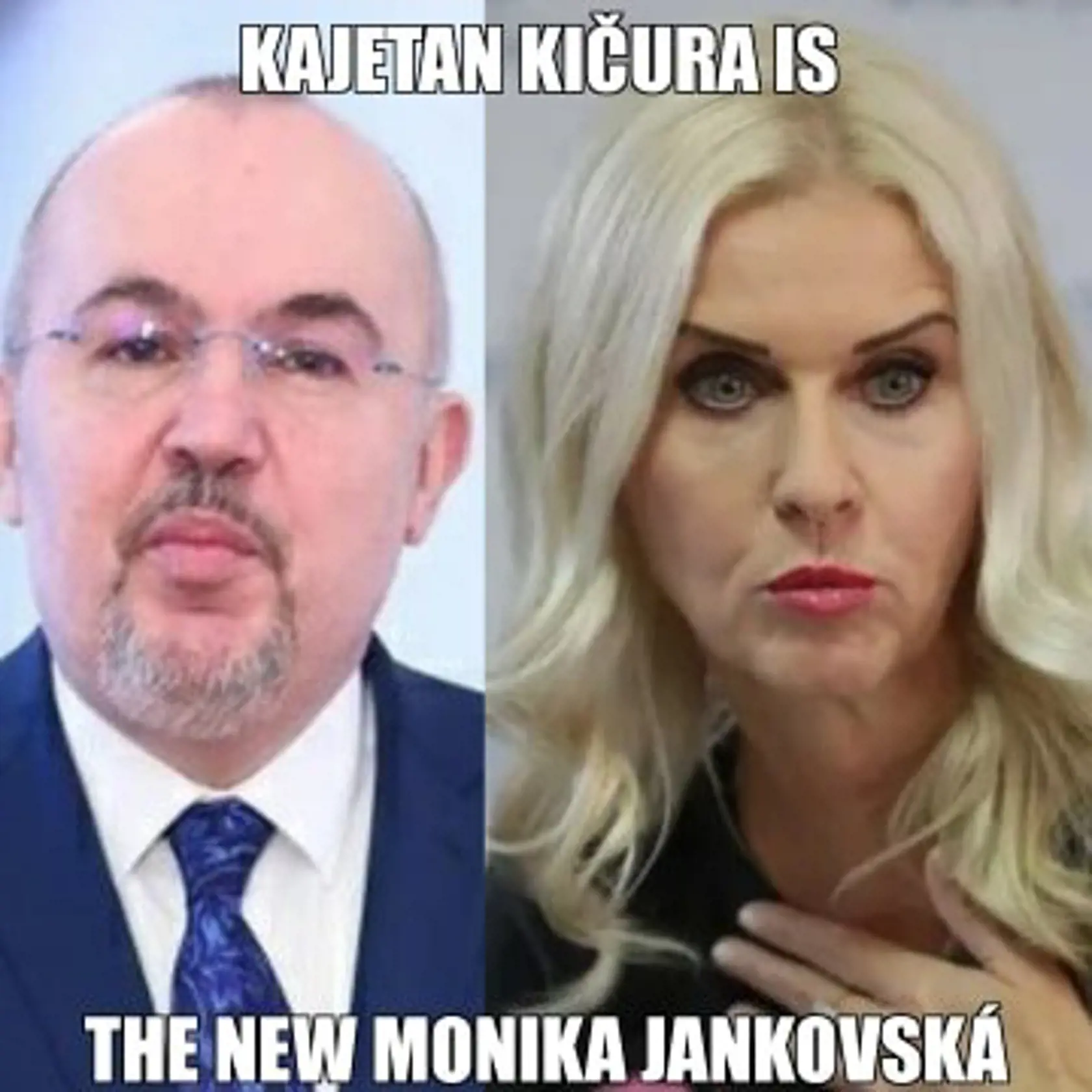 Niekdajšia štátna tajomníčka Monika Jankovská pôsobila na svojom poslednom brífingu pred odchodom z funkcie rovnako nervózne, ako Kajetán Kičura.
