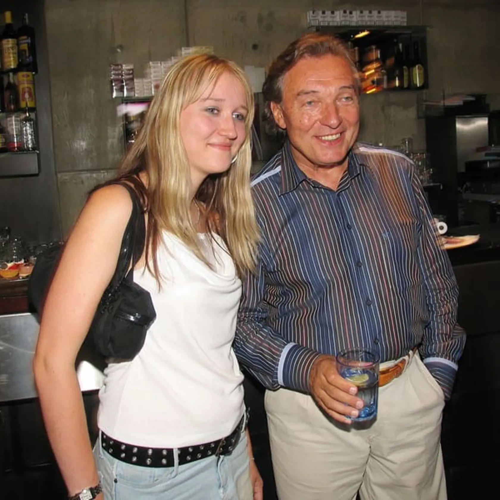 Karel Gott s dcérou Luciou, ktorá sa živí ako predavačka.