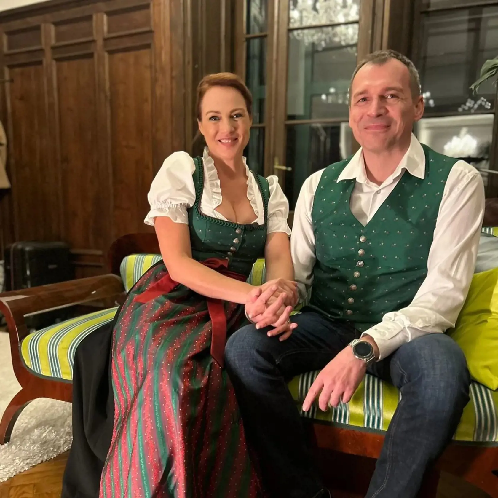 Adriana Poláková so svojím rakúskym snúbencom Christianom