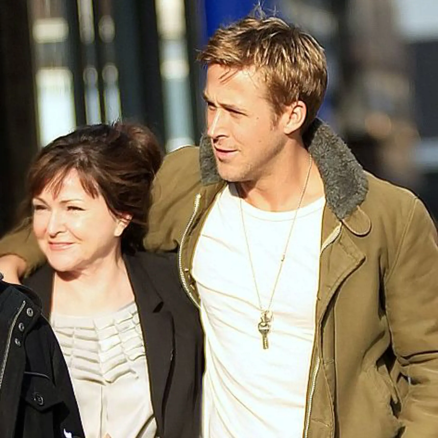 Ryan Gosling and mom Donna Gosling take a walk in NYC