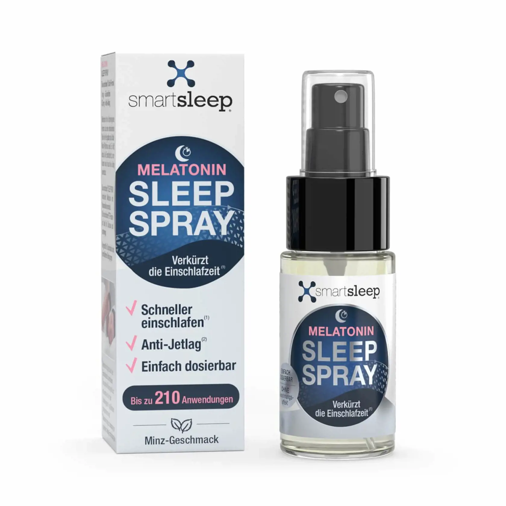 Výživový doplnok RELAX & SLEEP vďaka 100 % prírodným zložkám začína     prirodzený relaxačný proces a pomáha telu a mysli pripraviť sa na spánok. Ak potrebujete zaspať rýchlejšie a hlboko, stačí, ak polhodinu pred spánkom s dostatočným množstvom vody užijete jednu až dve tabletky prípravku SLEEP+ s obsahom spánkového hormónu melatonínu. Alebo radšej skúsite komfortný SLEEP SPRAY s vôňou čerstvej mäty a obsahom melatonínu v dávkovaní pomocou spreja?