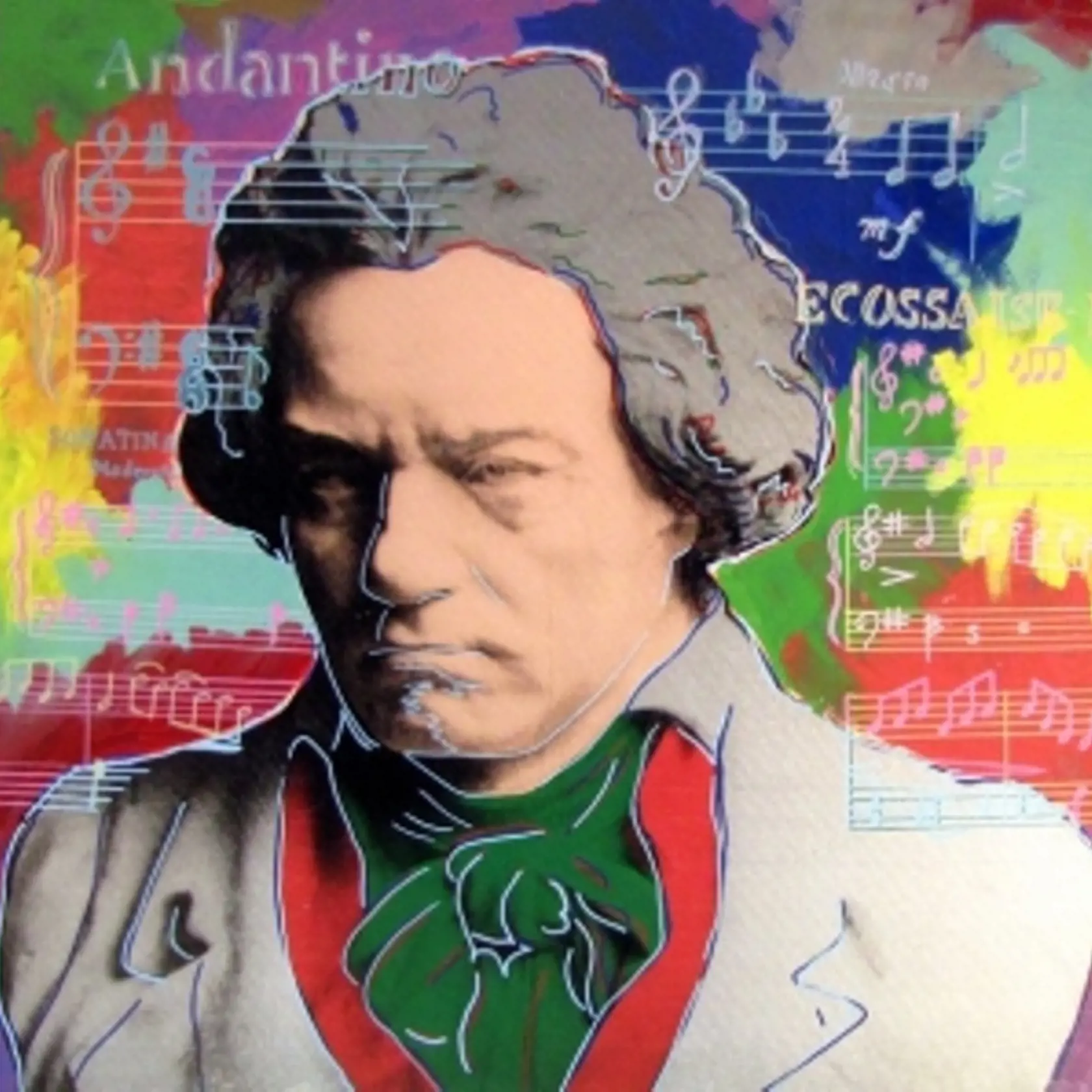 STEVE
KAUFMAN:
Beethoven
state II silver.