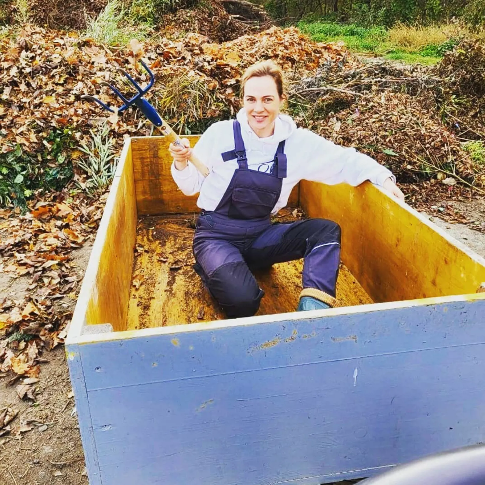 Adriana Poláková je doslova do voza aj do koča. Už niekoľkokrát dokázala, že nemá problém pracovať aj manuálne.
