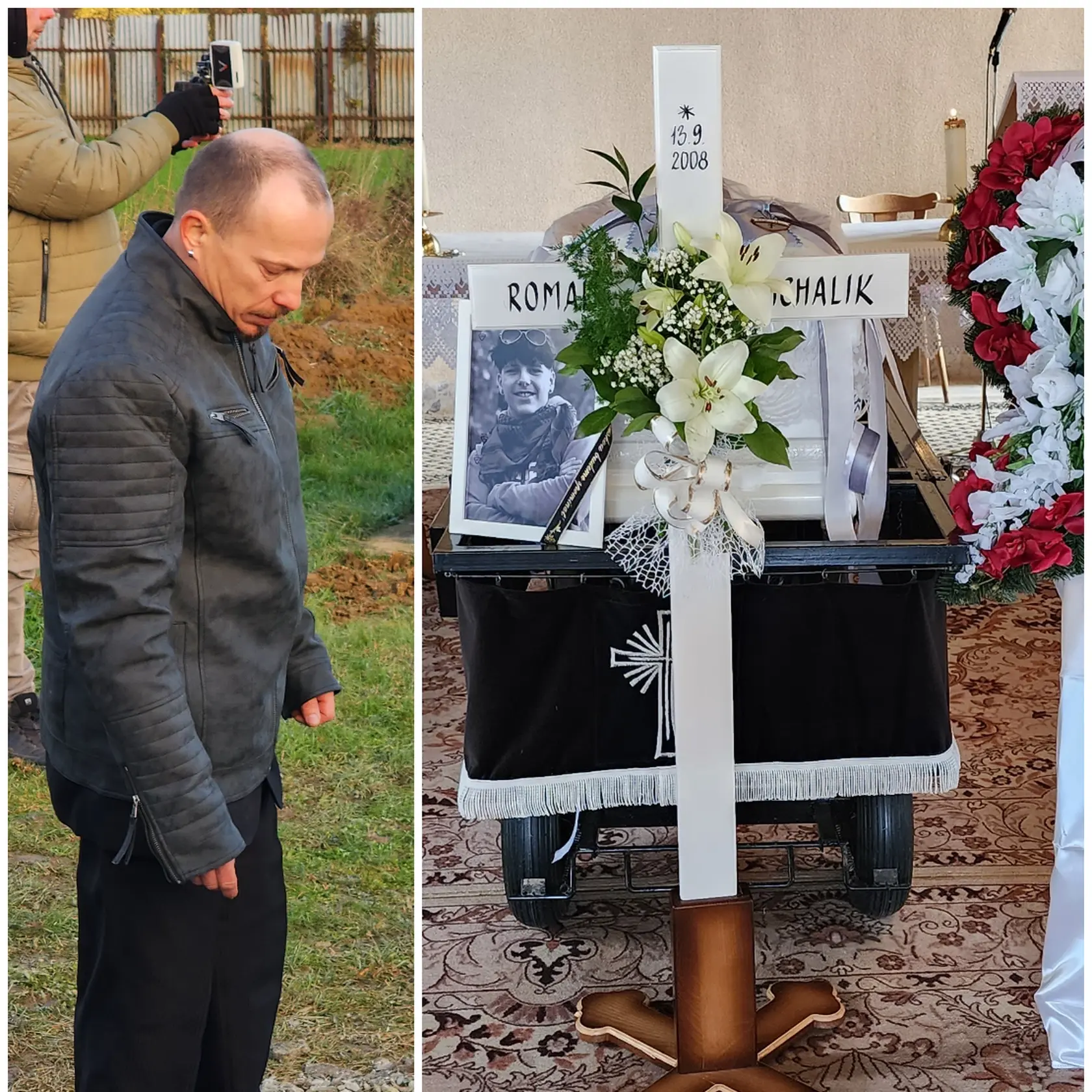V Parchovanoch (okr. Trebišov) v nedeľu popoludní odprevadili blízki, kamaráti i rodičia na poslednej ceste Romana († 15). 