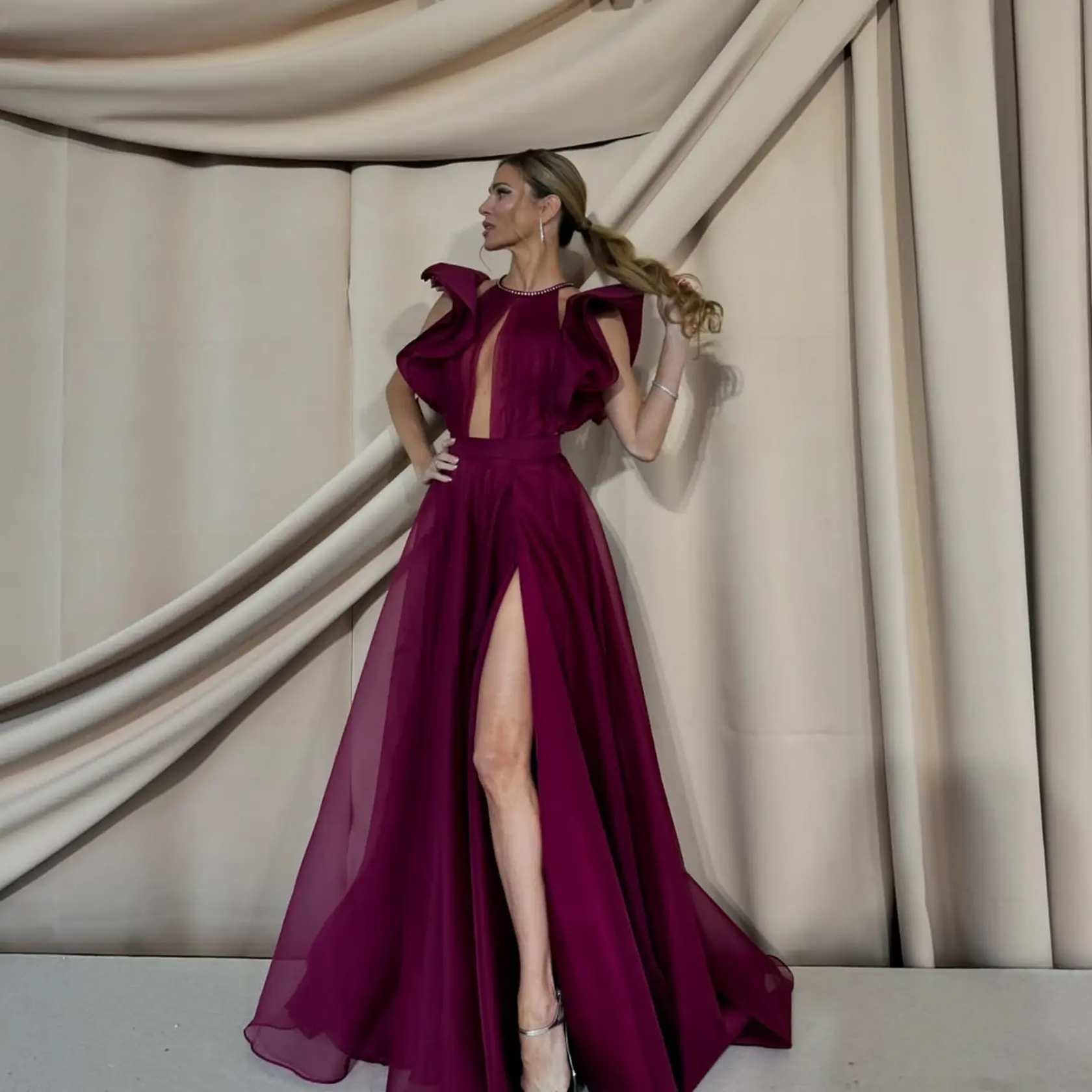 Andrea Verešová na evente Beauty Ball, ktorý sa konal na Bratislavskom hrade pri príležitosti 20. výročia známej estetickej kliniky.
