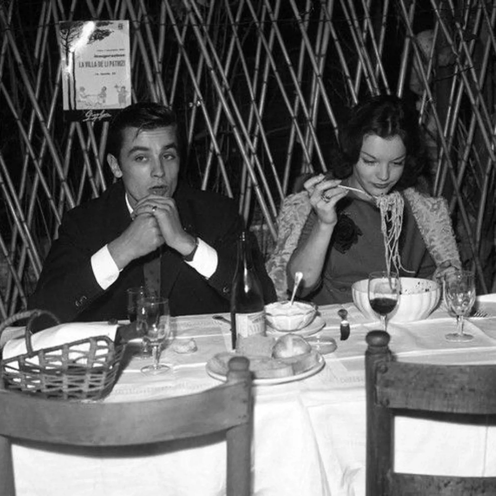 Alain Delon a Romy Schneider.