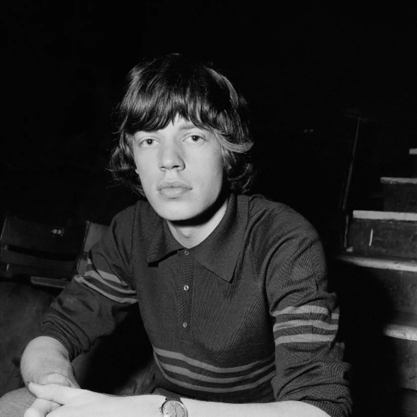Mick Jagger ešte keď nemal tak vráskavú tvár.