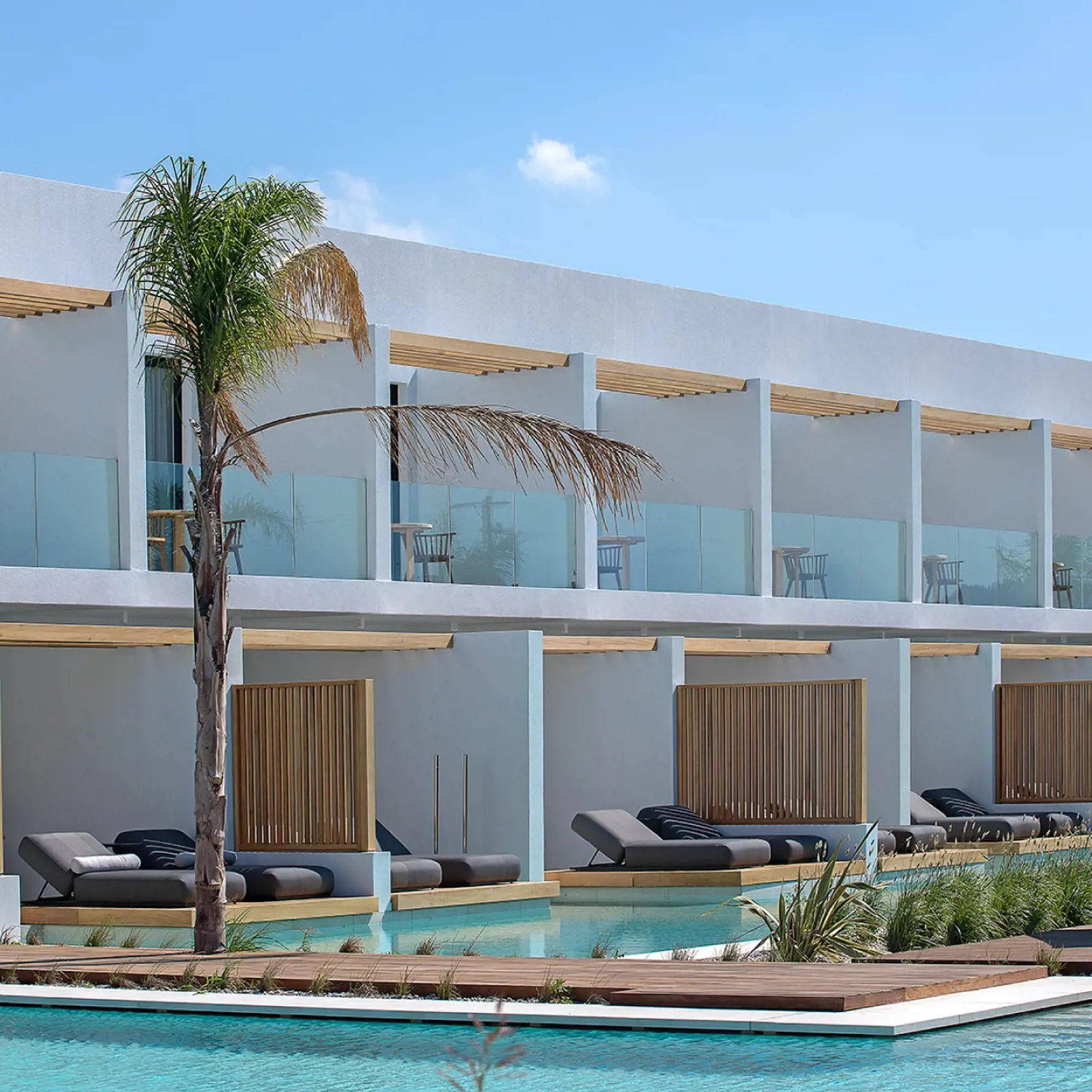 "Užite si špičkové služby ubytovania D' Andrea Lagoon All Suites - Adults Only a nechajte sa hýčkať ako celebrita," píše sa na stránke booking.com.