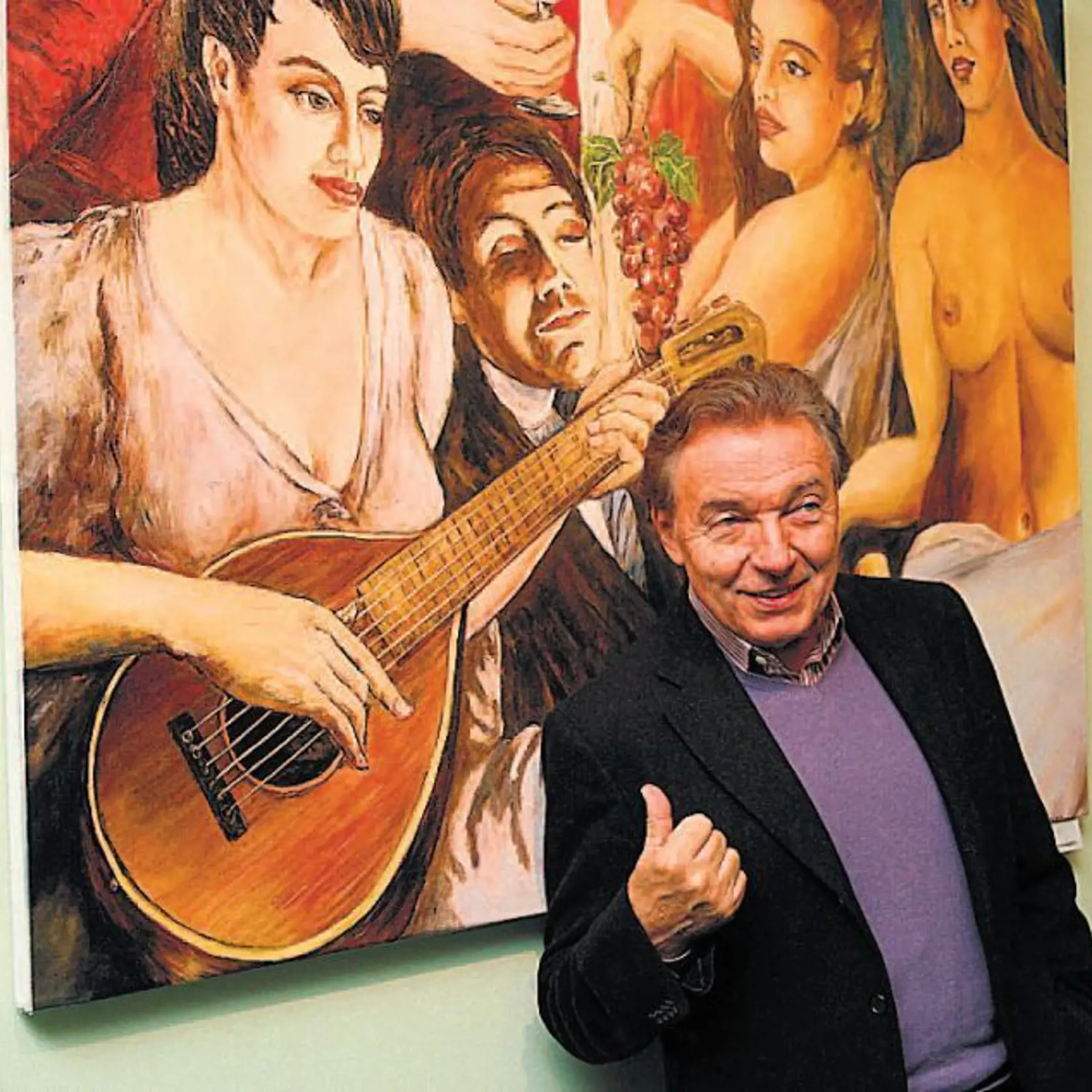 Karel Gott je známy aj svojimi obrazmi.
