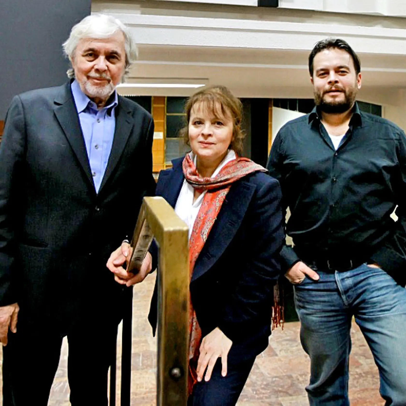 Libuše Šafránková s manželom Josefom Abrhámom a synom Josefom.