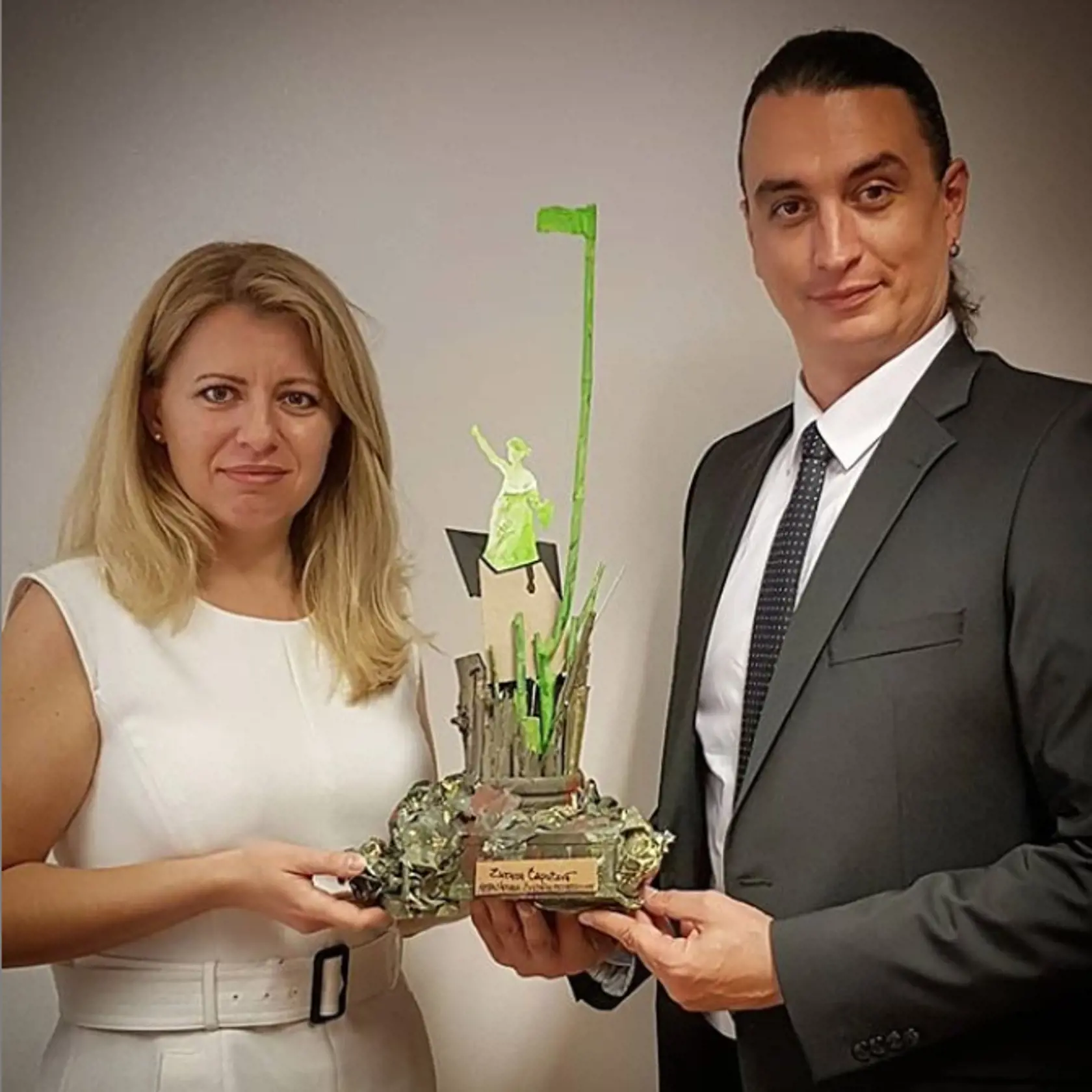 Rizman a prezidentka Čaputová tvoria pár.