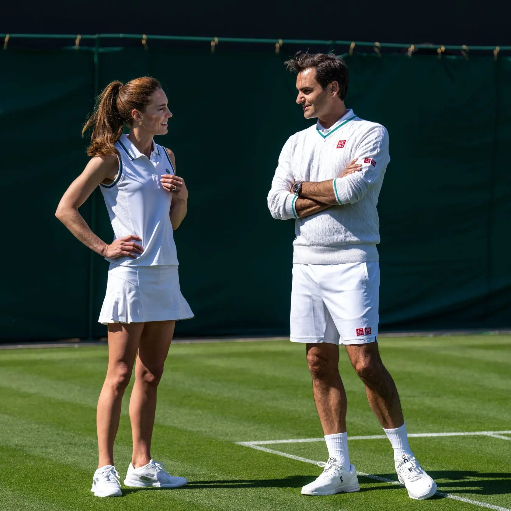Kate už v minulosti absolvovala niekoľko tenisových tréningov pod vedením Rogera Federera