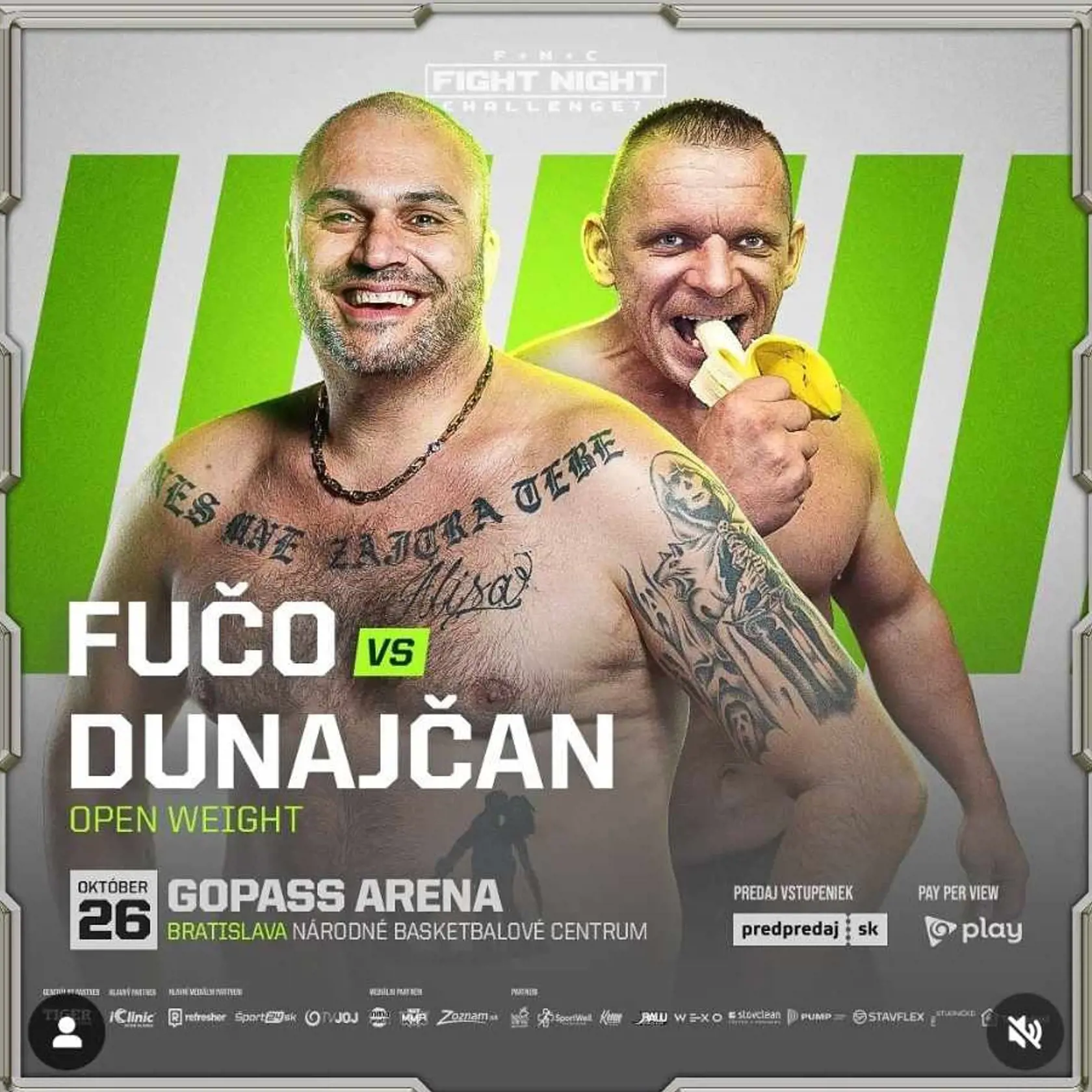 Jožko mieri do ringu Fight Night Challenge.