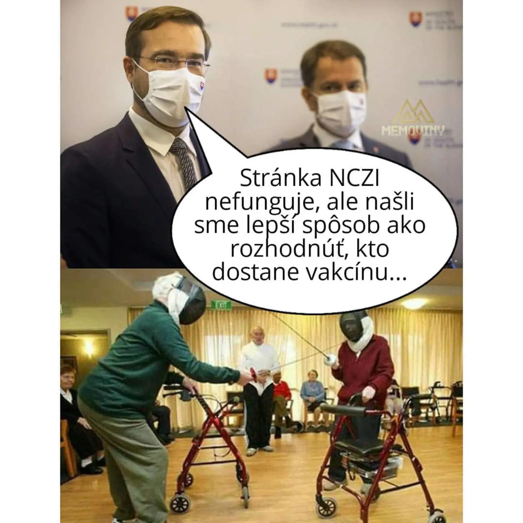 Premiér Igor Matovič a minister zdravotníctva Marek Krajčí sa podľa humoristov rozhodli situáciu okolo prihlasovania na očkovanie vyriešiť po svojom...