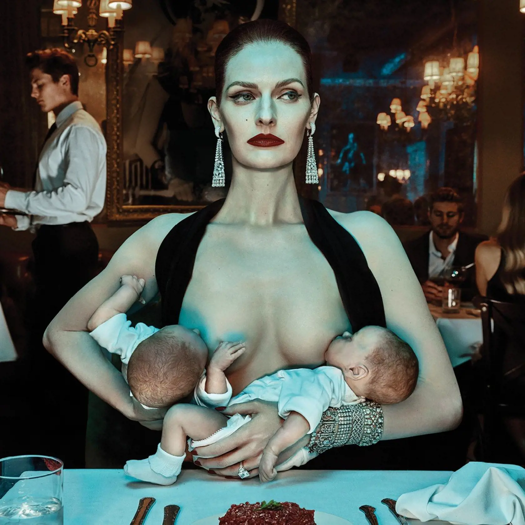 NOT FOR COVER USAGE.  Commit Breastfeeder: American model and heiress Lydia Hearst features in Equinox 2016 Commit to Something campaign taken by Steven Klein.   All image usages must include: Equinox 'Commit to Something'. OBLIGATORY CREDIT: CAMERA PRESS/, Image: 270595415, License: Rights-managed, Restrictions: EDITORIAL USE ONLY. NO COVER USAGE. Camera Press  provides this publicly distributed image for editorial purposes and is not the copyright owner. Additional permissions may be required 