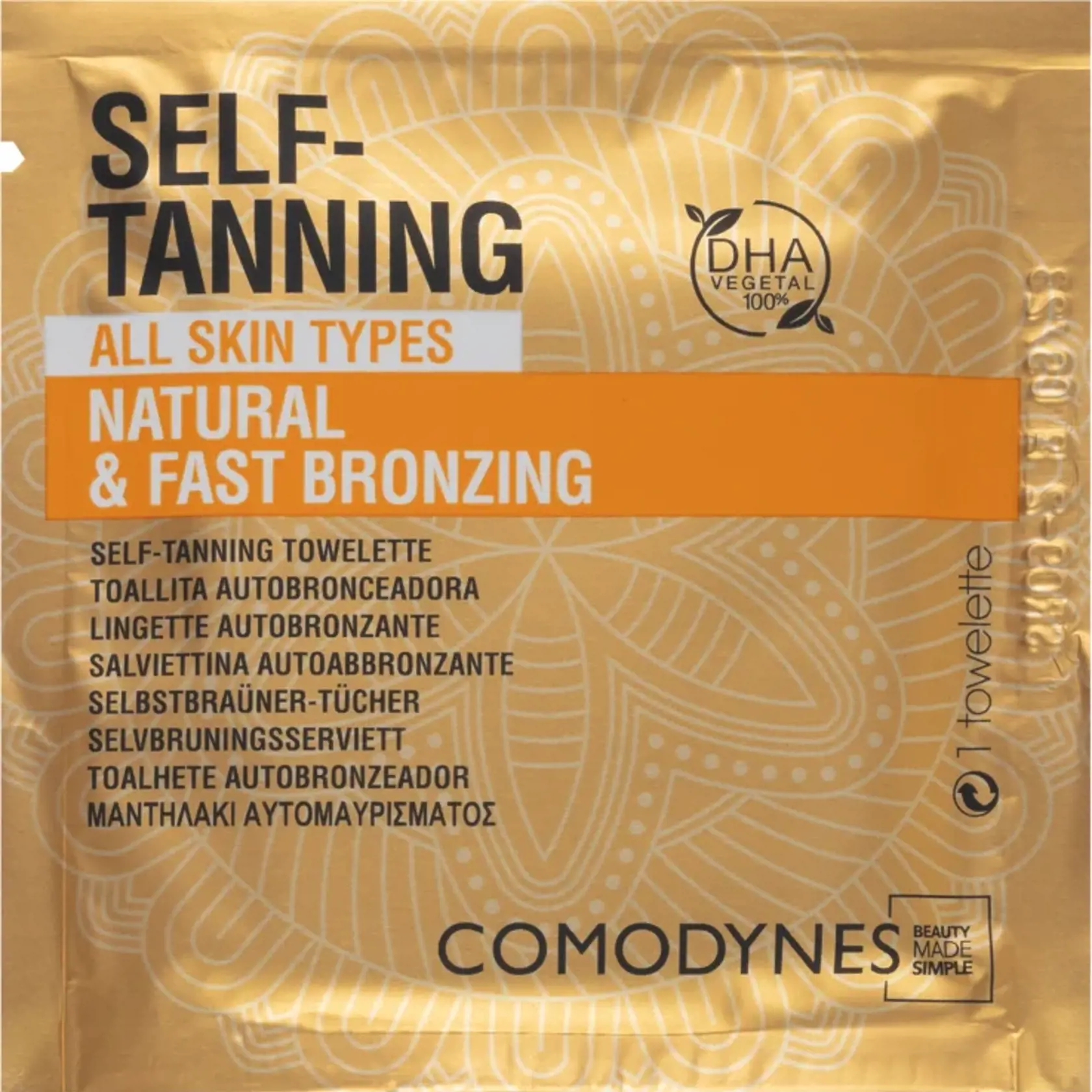Samoopaľovacie obrúsky, Comodynes, 10,70 €