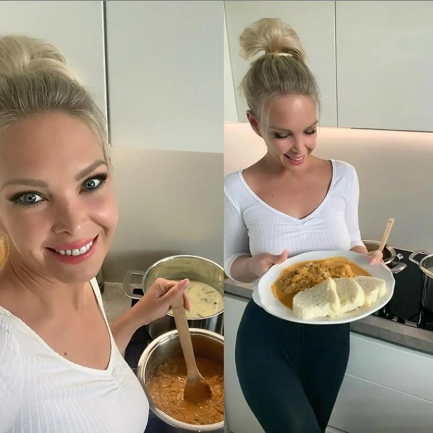 LUCIA BARMOŠOVÁ Moderátorka si k segedínskemu gulášu pravidelne pridáva hodiny jogy.