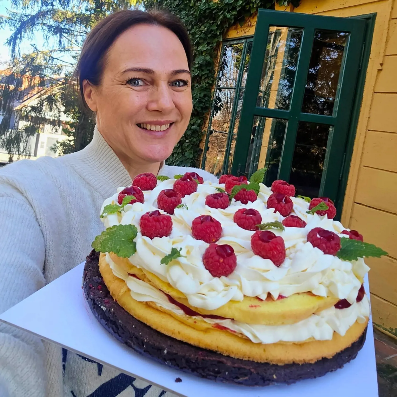 Malinová torta Adriany Polákovej.