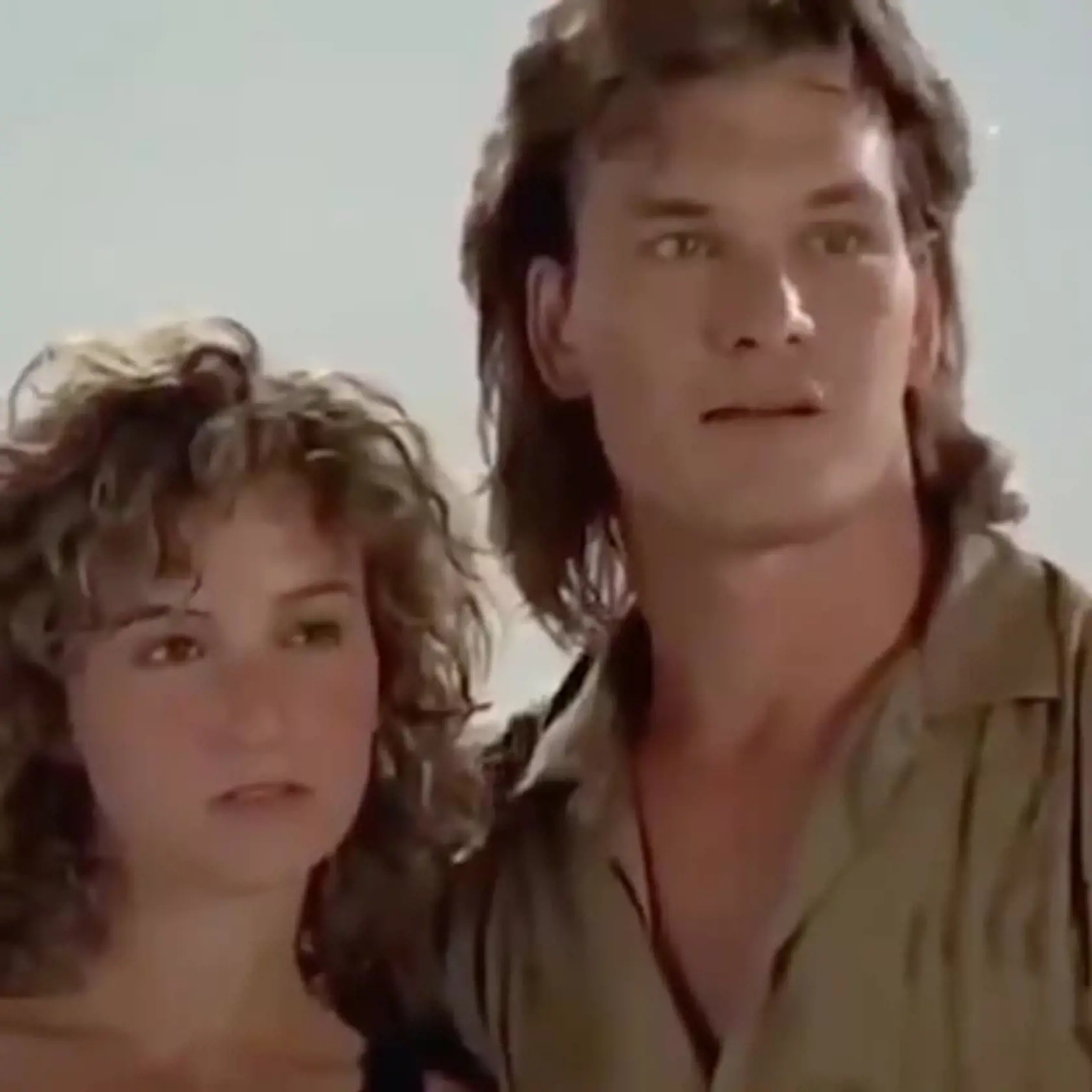 Patrick Swayze a Jennifer Grey na castingu do filmu Hriešny tanec.