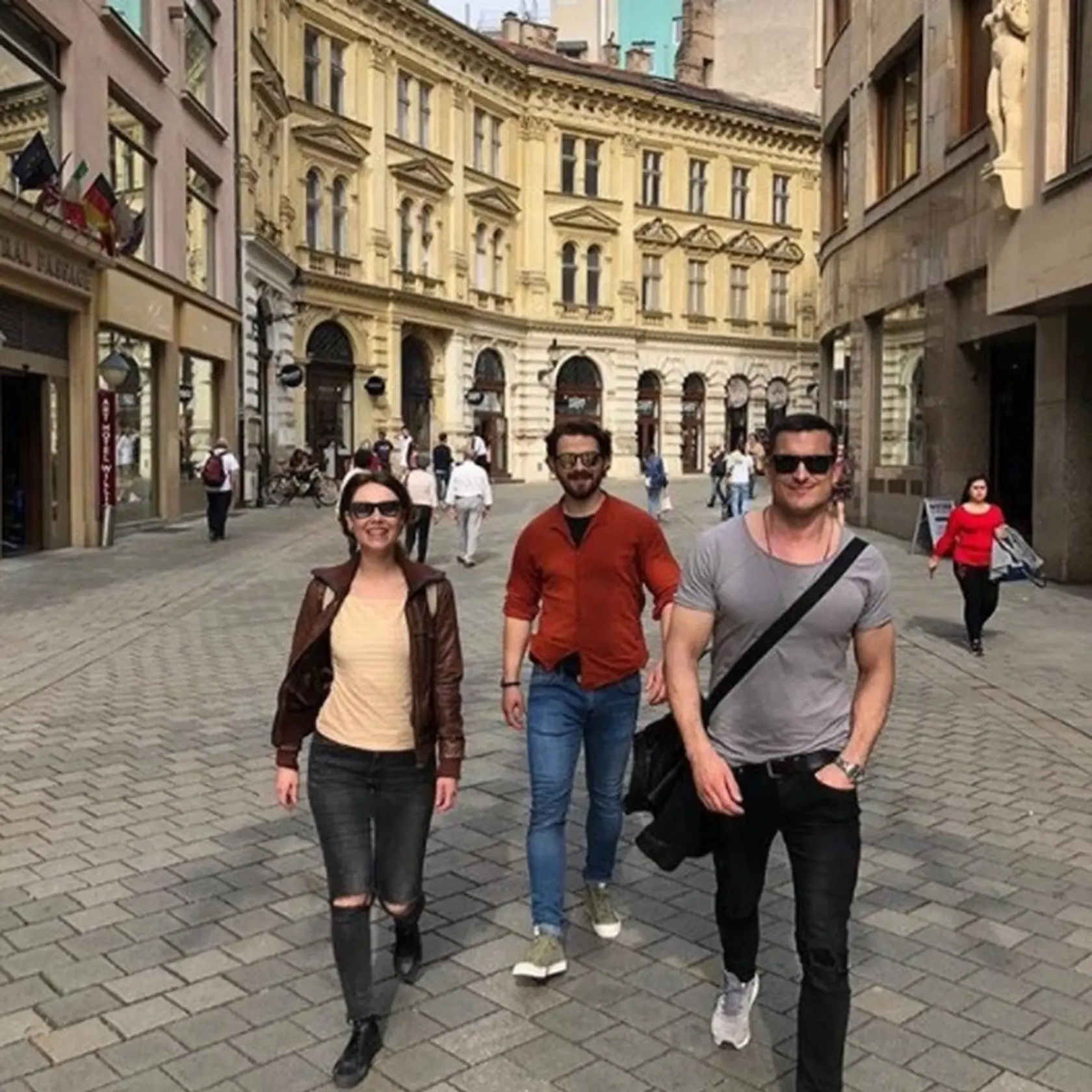 S kolegami Jankom Koleníkom a Dominikou Kavaschovou. 