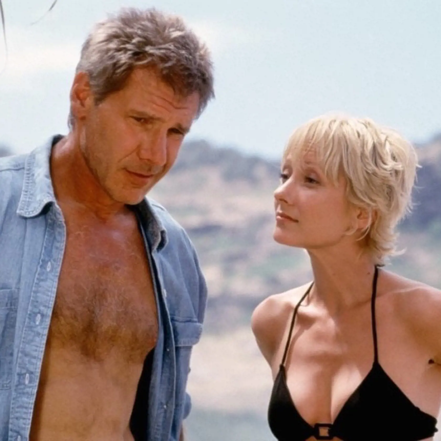 Na snímke je zobrazená  Anne Heche a preslávený herec Harrison Ford.