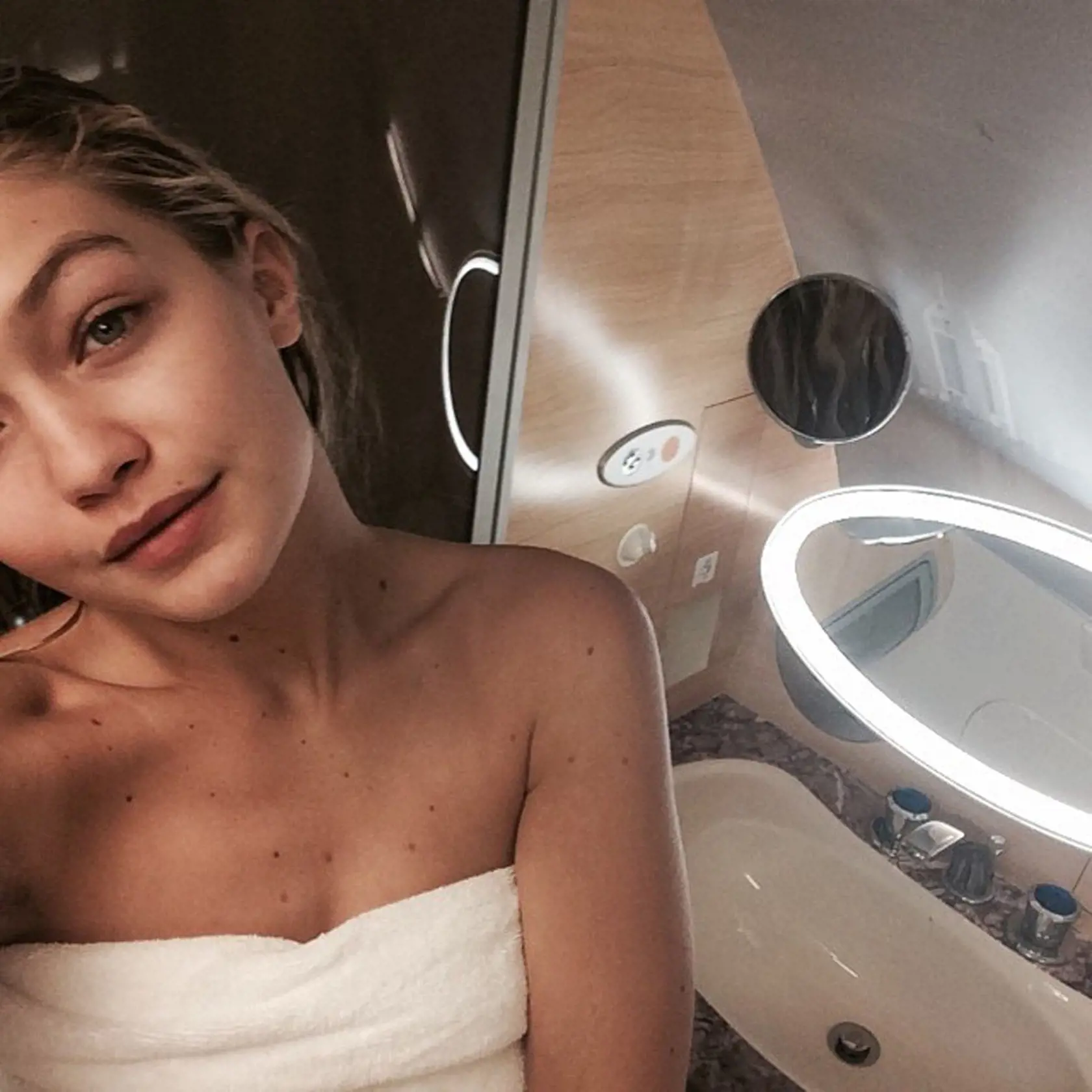 Modelka Gigi Hadid je pekná aj bez mejkapu.
