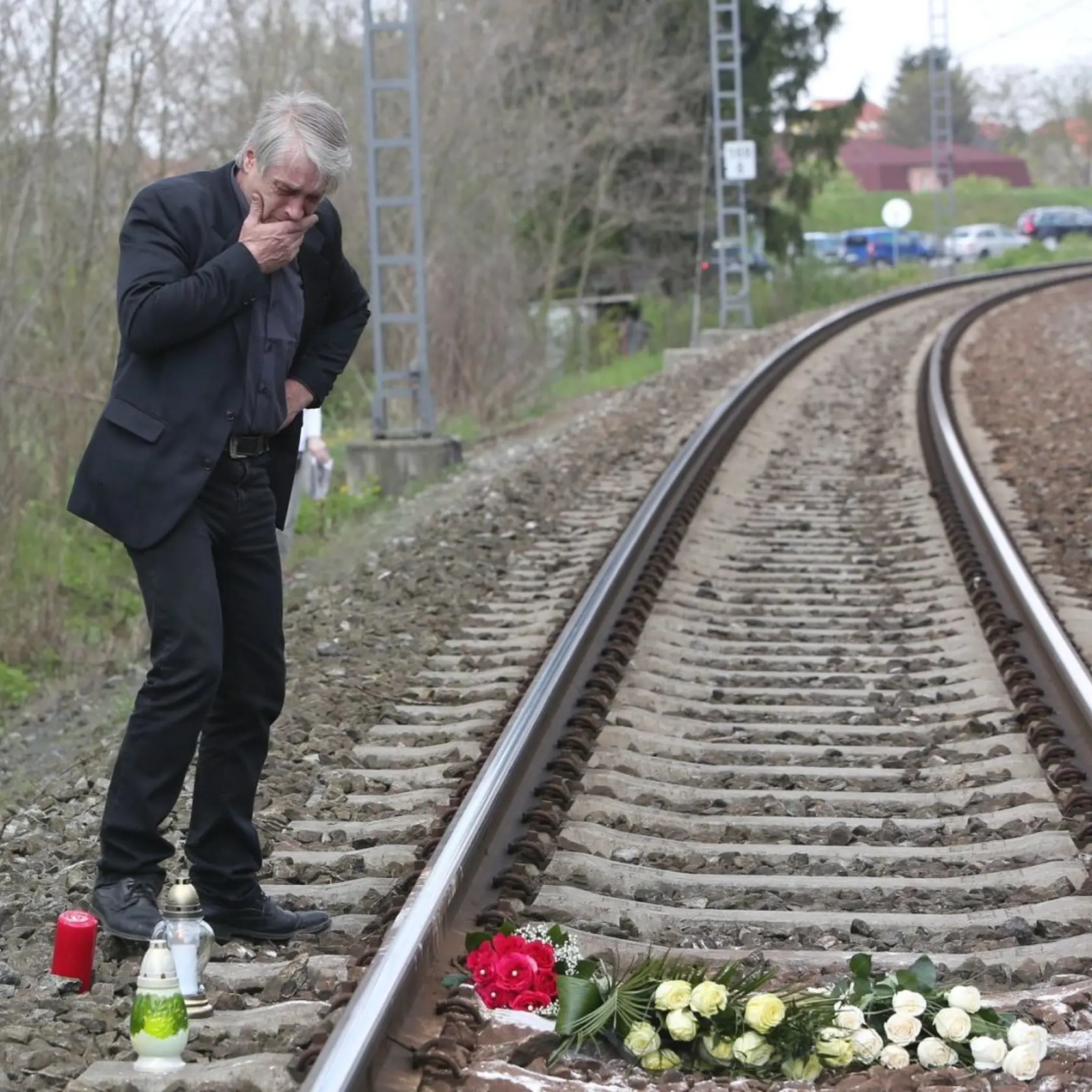 Koľajisko, kde zomrela Iveta Bartošová a jej nešťastný manžel
