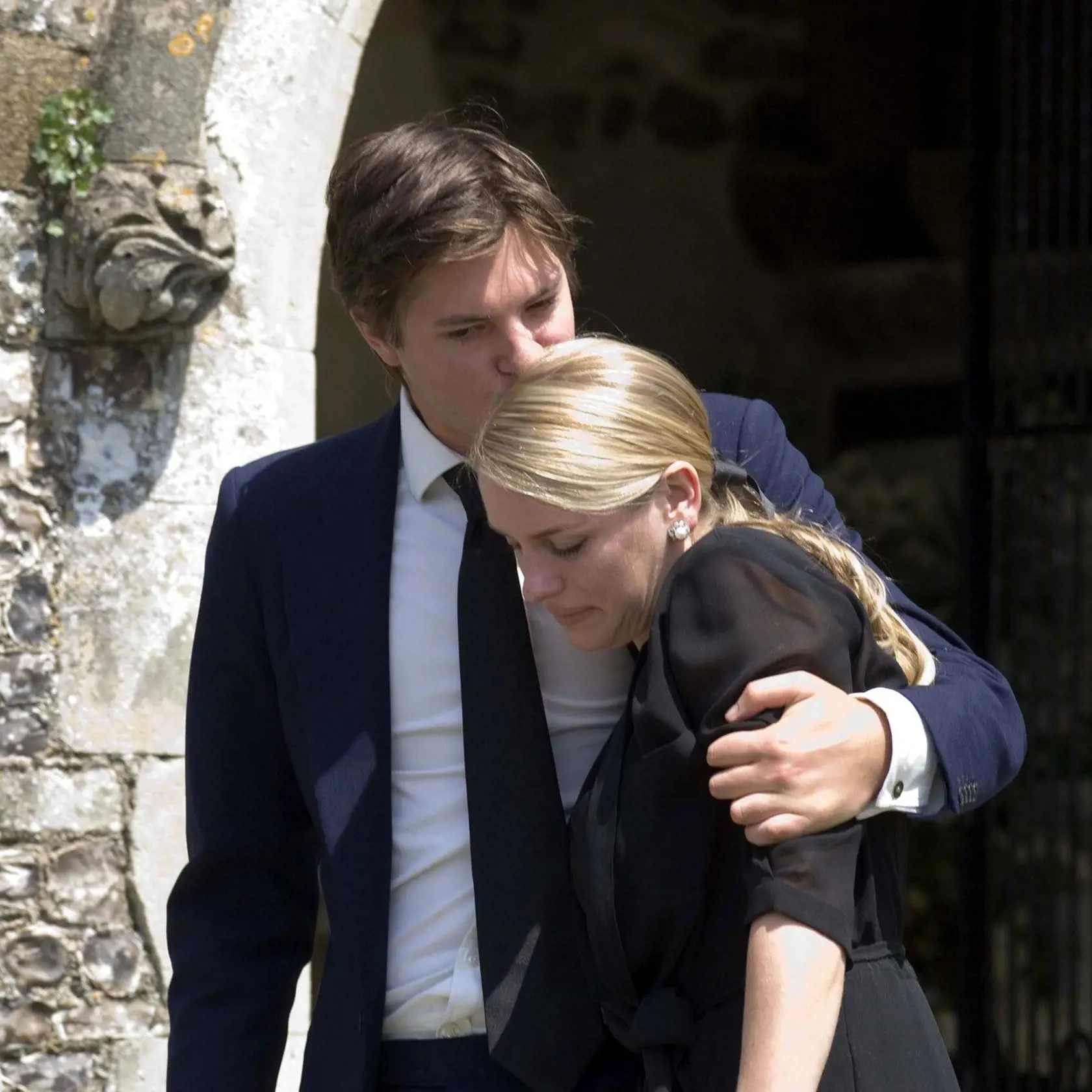Harry Lopes and Laura Parker Bowles FUNERAL OF BRUCE SHAND AT HOLY TRINITY CHURCH, STOURPAINE, DORSET, BRITAIN - 16 JUN 2006, Image: 224101821, License: Rights-managed, Restrictions: , Model Release: no, Credit line: Profimedia, TEMP Shutterstock