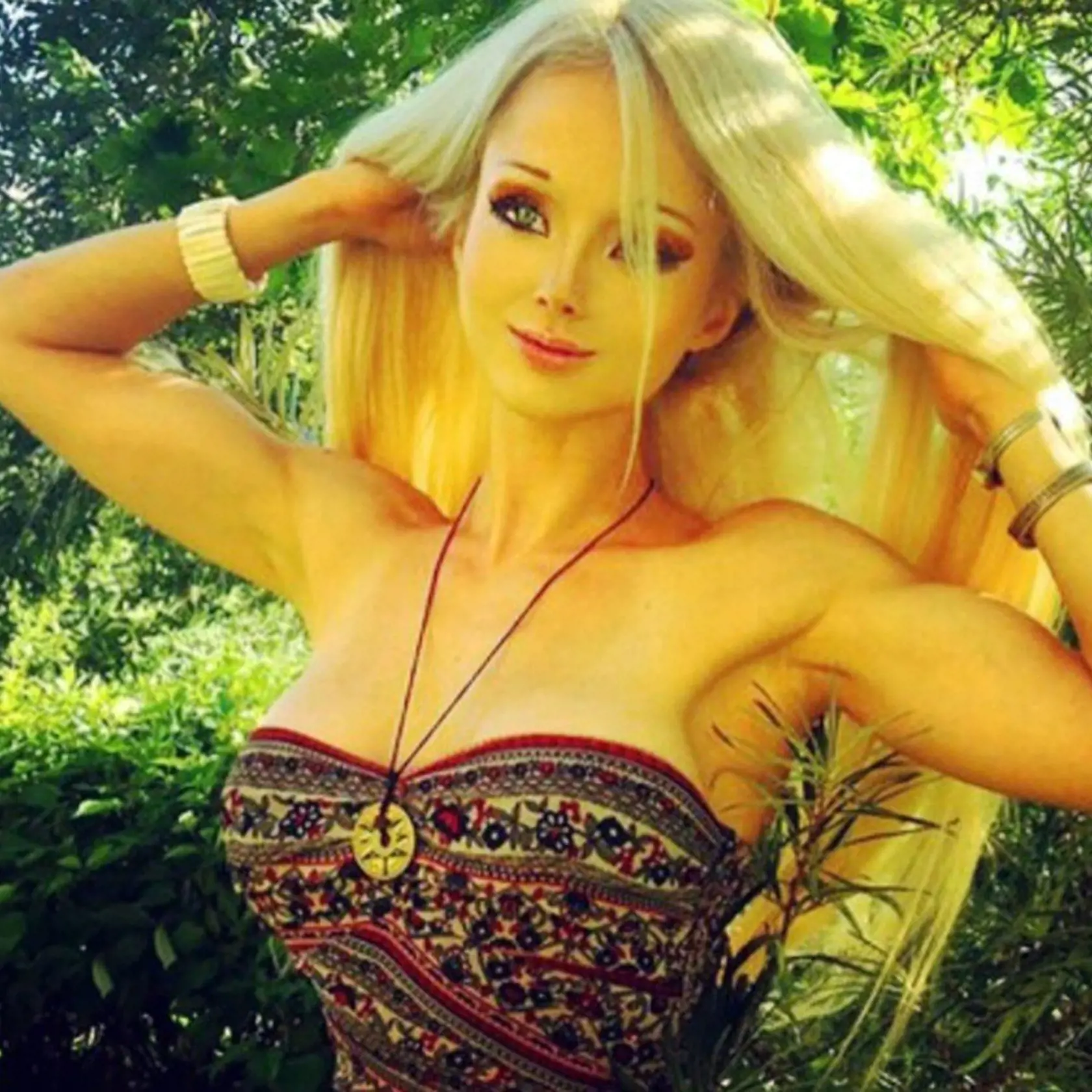 Pic shows:  Valeria Lukyanova.  This is the shocking trailer that shows Barbie Valeria Lukyanova in her first movie â€“ starring as an escort girl killer.  The young woman from the city of Odessa, in south-western Ukraine's Odessa Oblast region, admits that she is a huge fan of Barbie and has a large collection of the dolls complete with different outfits, but denies trying to copy the toy.  But her resemblance to a doll certainly helped in landing her role in the new film entitled The Doll.  Th