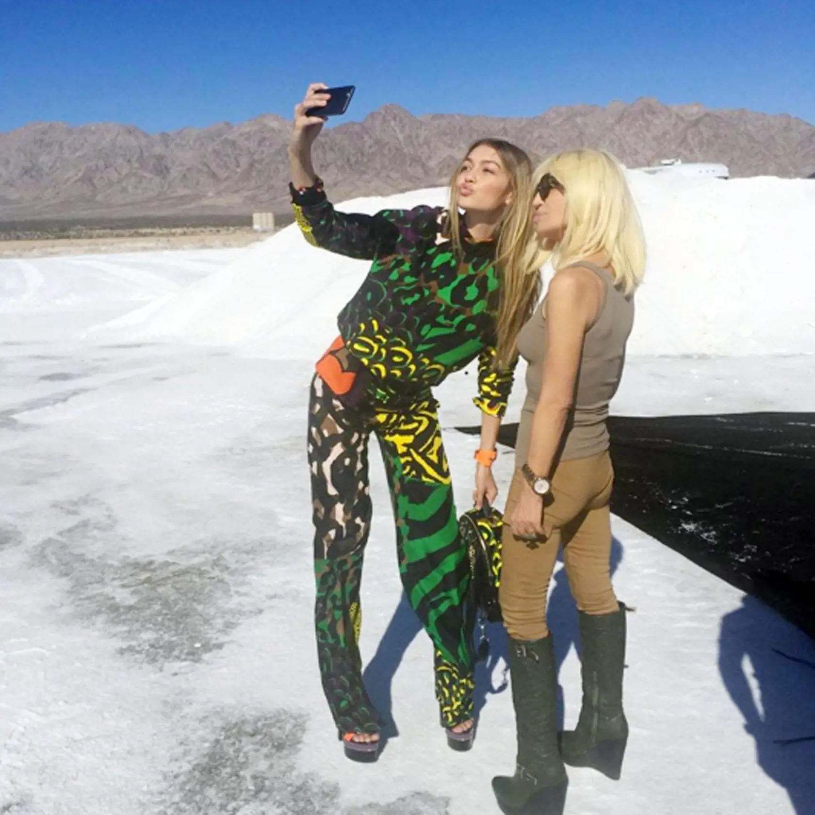 2 DEC 2015  DONATELLA VERSACE IN THIS PICTURE POSTED ON THE TWITTER SOCIAL NETWORK SITE., Image: 268160673, License: Rights-managed, Restrictions: **UK CLIENTS MUST CALL PRIOR TO TV OR ONLINE USAGE PLEASE TELEPHONE  +44 208 344 2007***Xposure Photos does not claim any Copyright or License in the attached material**, Model Release: no, Credit line: Profimedia, Xposurephotos