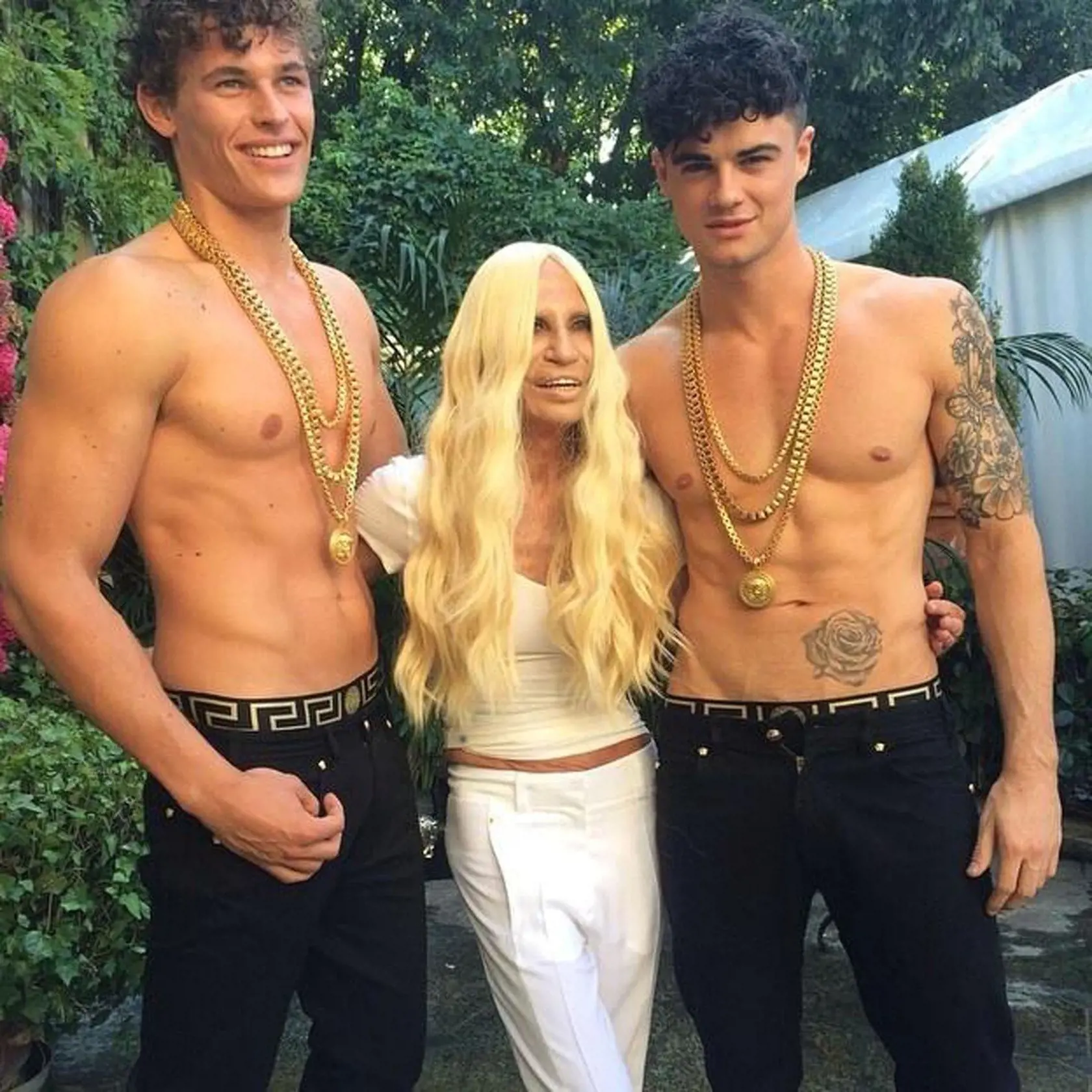 28 AUG 2014  DONATELLA VERSACE IN THIS GREAT CELEBRITY TWITTER PICTURE!, Image: 203267894, License: Rights-managed, Restrictions: PLEASE CREDIT AS PER BYLINE *UK CLIENTS MUST CALL PRIOR TO TV OR ONLINE USAGE PLEASE TELEPHONE 0208 344 2007*, Model Release: no, Credit line: Profimedia, Xposurephotos