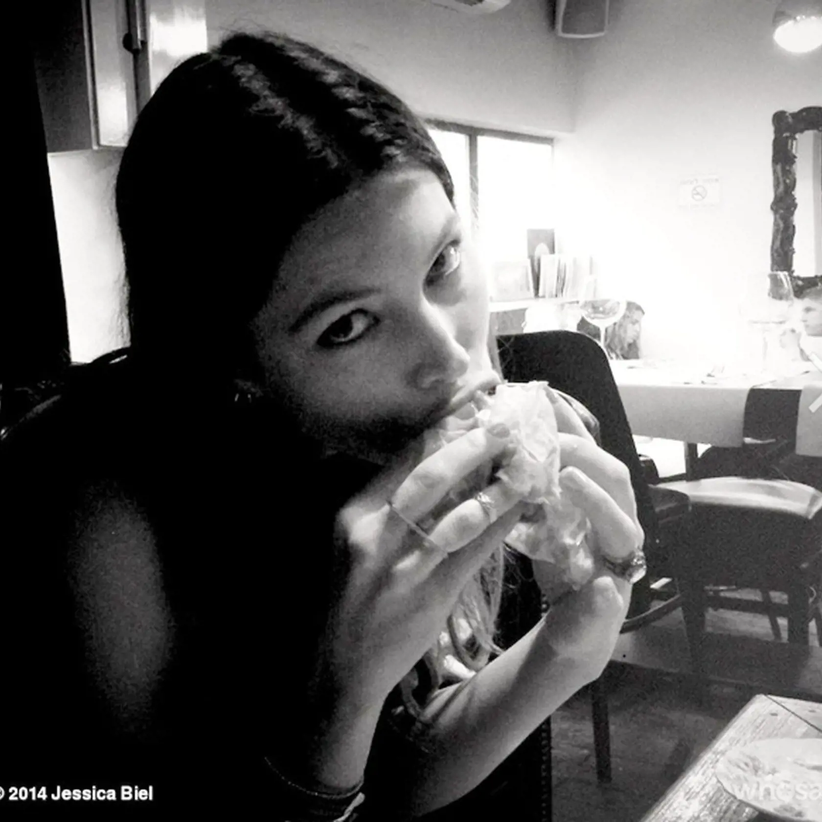 29.APRIL.2014  JESSICA BIEL SEEN IN THIS PICTURE POSTED ON THE TWITTER SOCIAL NETWORK SITE., Image: 154233691, License: Rights-managed, Restrictions: PLEASE CREDIT AS PER BYLINE *UK CLIENTS MUST CALL PRIOR TO TV OR ONLINE USAGE PLEASE TELEPHONE 0208 344 2007*, Model Release: no, Credit line: Profimedia, Xposurephotos