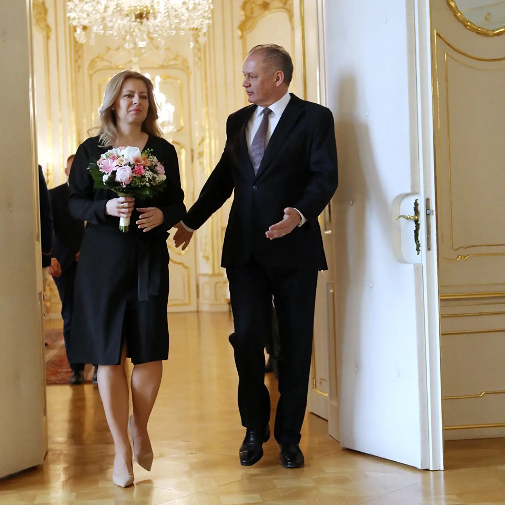 Andrej Kiska v Prezidentskom paláci prvýkrát oficiálne privítať Zuzanu Čaputovú.