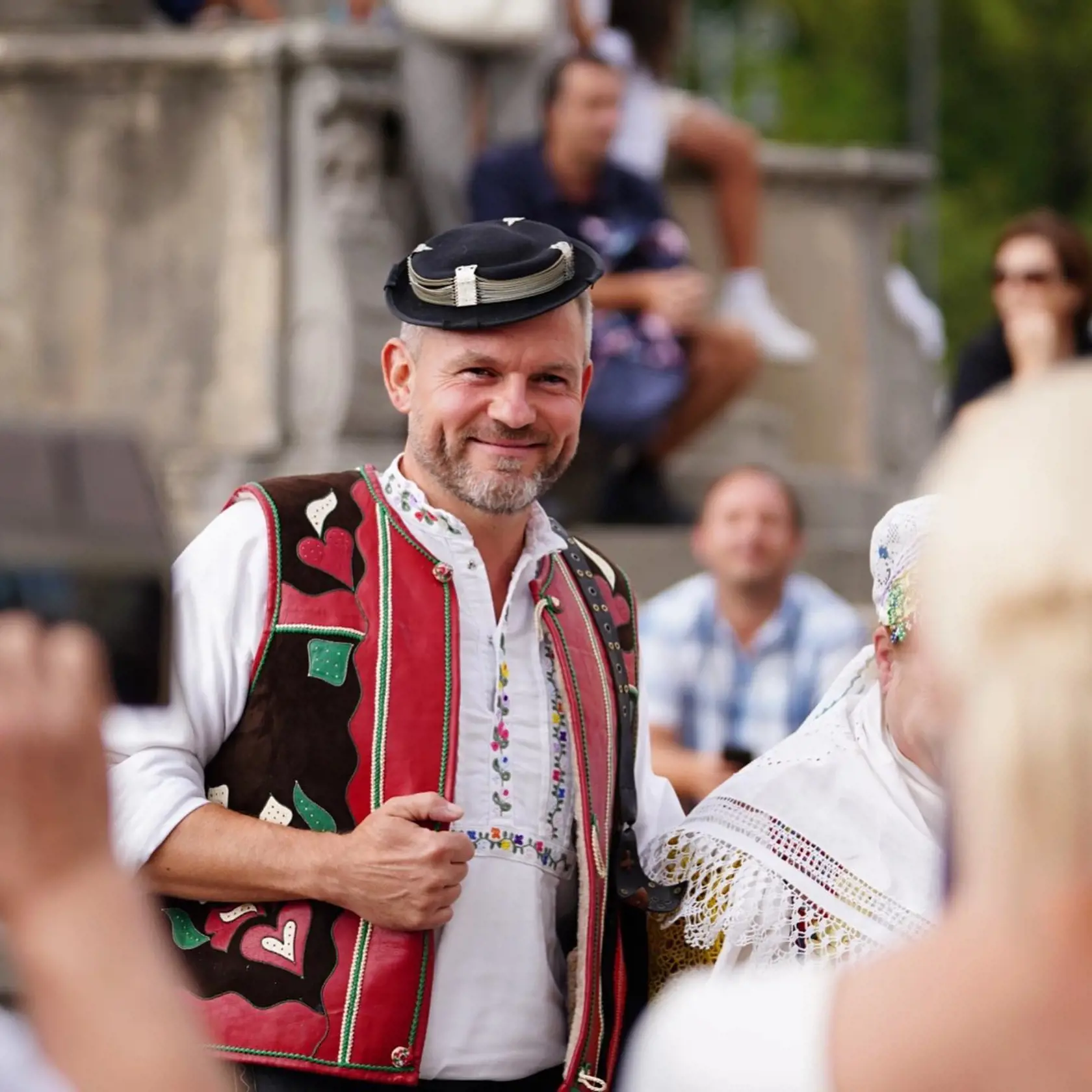 Expremiér Peter Pellegrini na na 5. ročníku Slovenského dňa kroja v Banskej Bystrici.