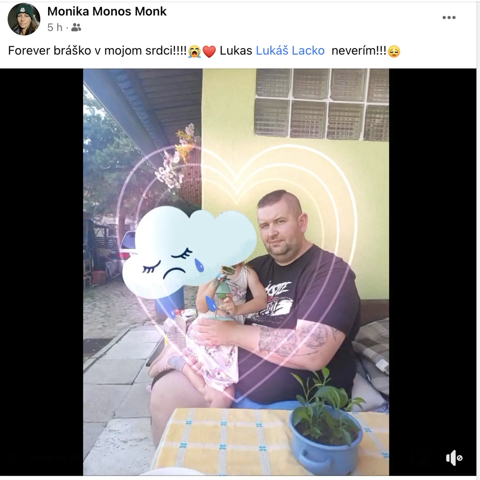 Dojímavé odkazy do neba pre Lukáša Lacka (†34) od jeho kamarátov.