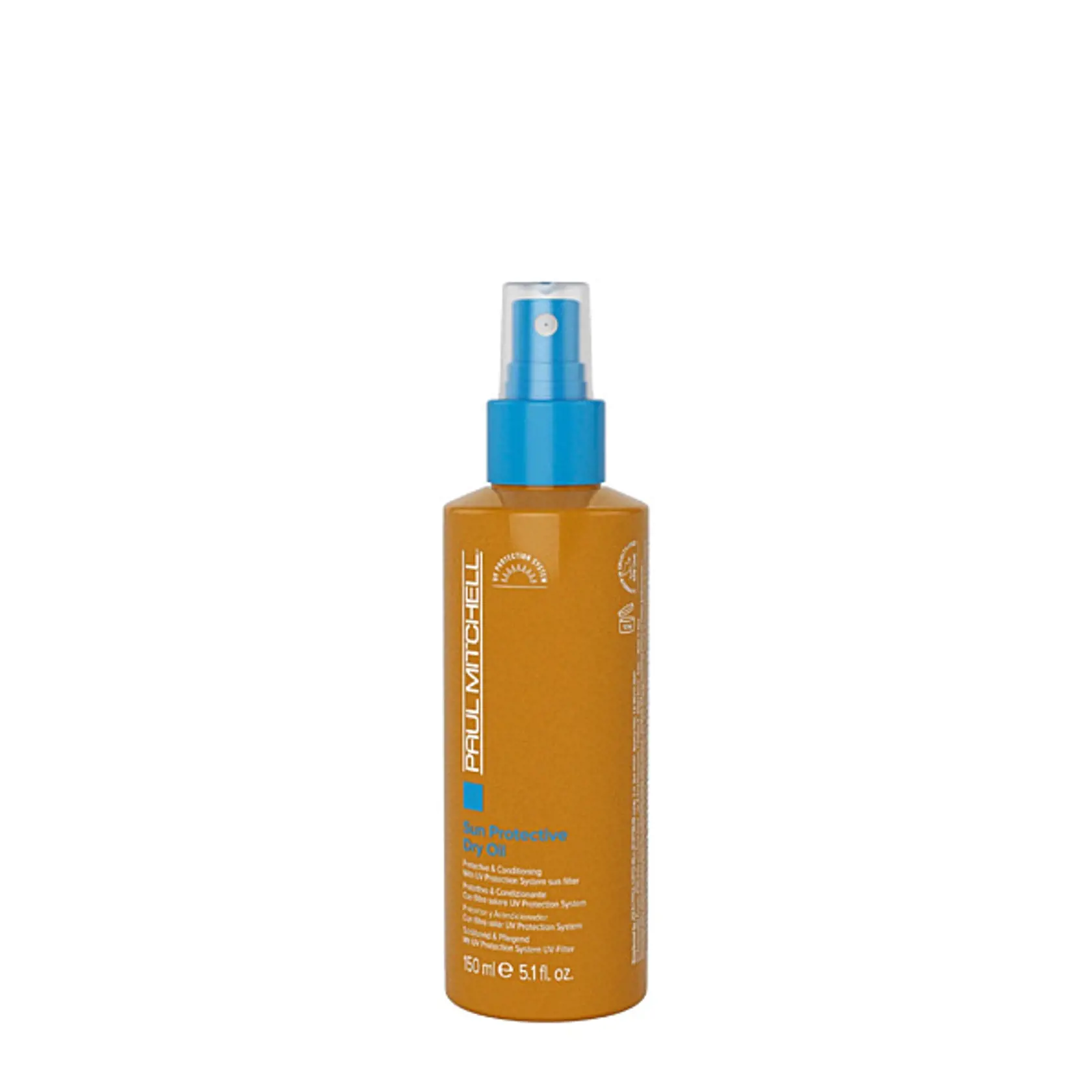 Ochranný a vyživujúci olej Sun Protective s UV filtrom, receptúra obohatená o keravis, vitamín E aj zmes olejov zaisťuje hebkosť, lesk a pružnosť vlasov, Paul Mitchell