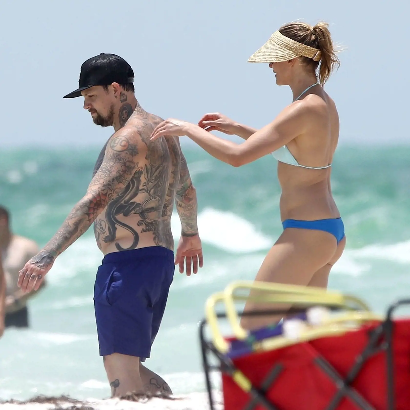 Cameron Diaz a jej priateľ Benji Madden si užívali chvíle voľna pri oceáne. 