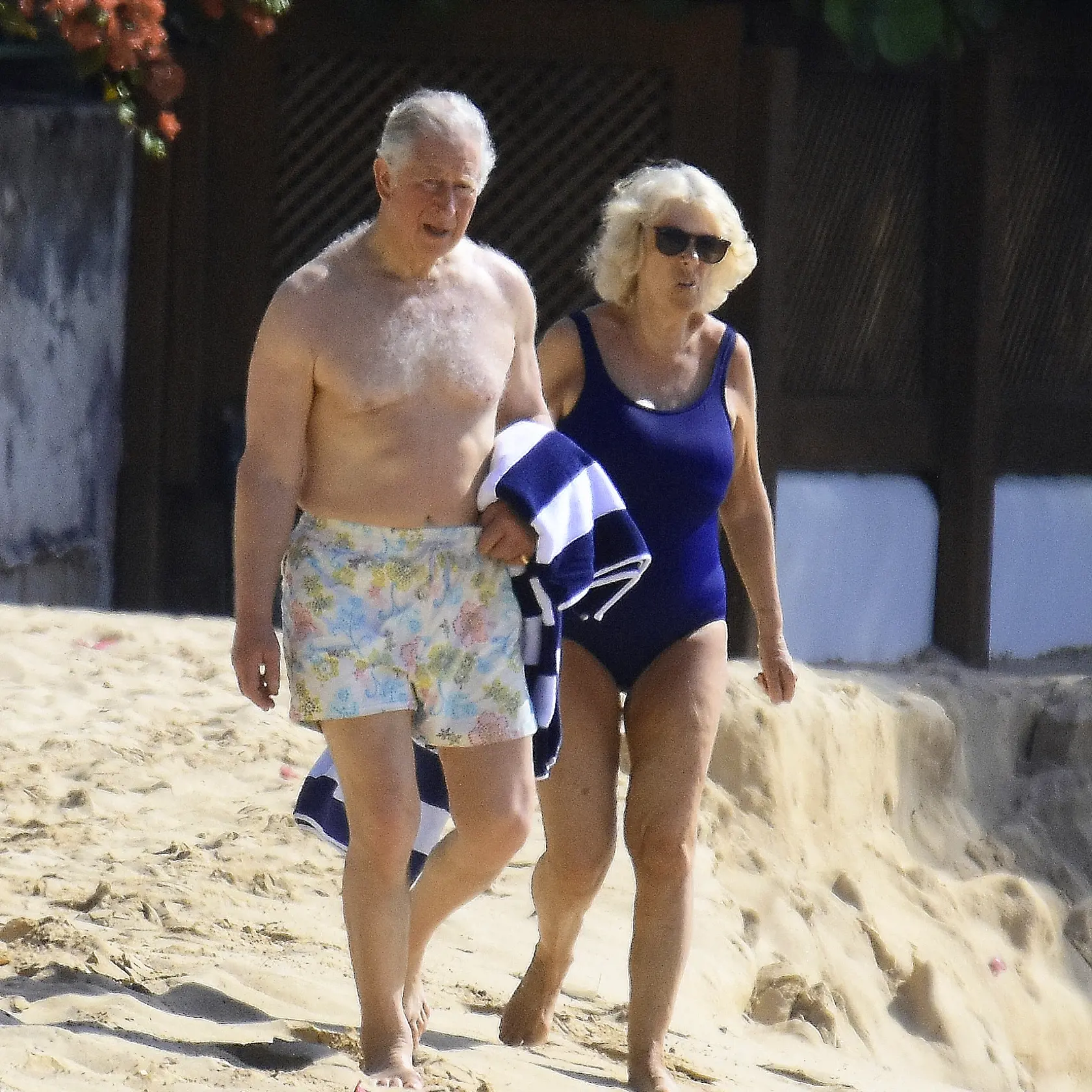 Princ Charles a vojvodkyňa
 Camilla na Barbadose v roku 2019
