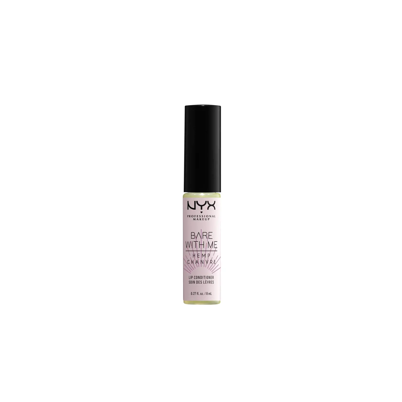 Kondicionér na pery Bare With Me Hemp Lip Conditioner obsahuje olej zo semien konopy siatej, vďaka ktorému budú pery úžasne jemné a hydratované, NYX, 7,90 €