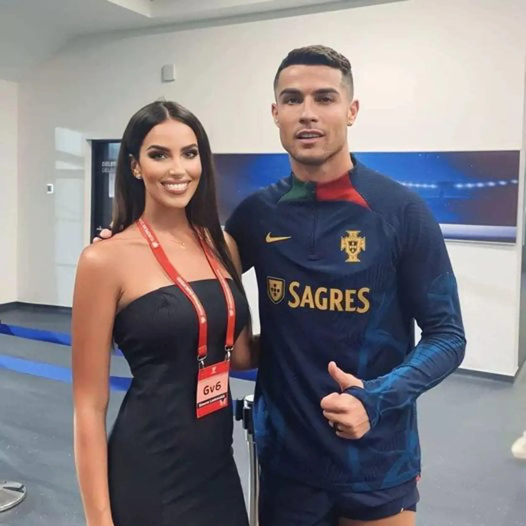 Simona Leskovská a Cristiano Ronaldo