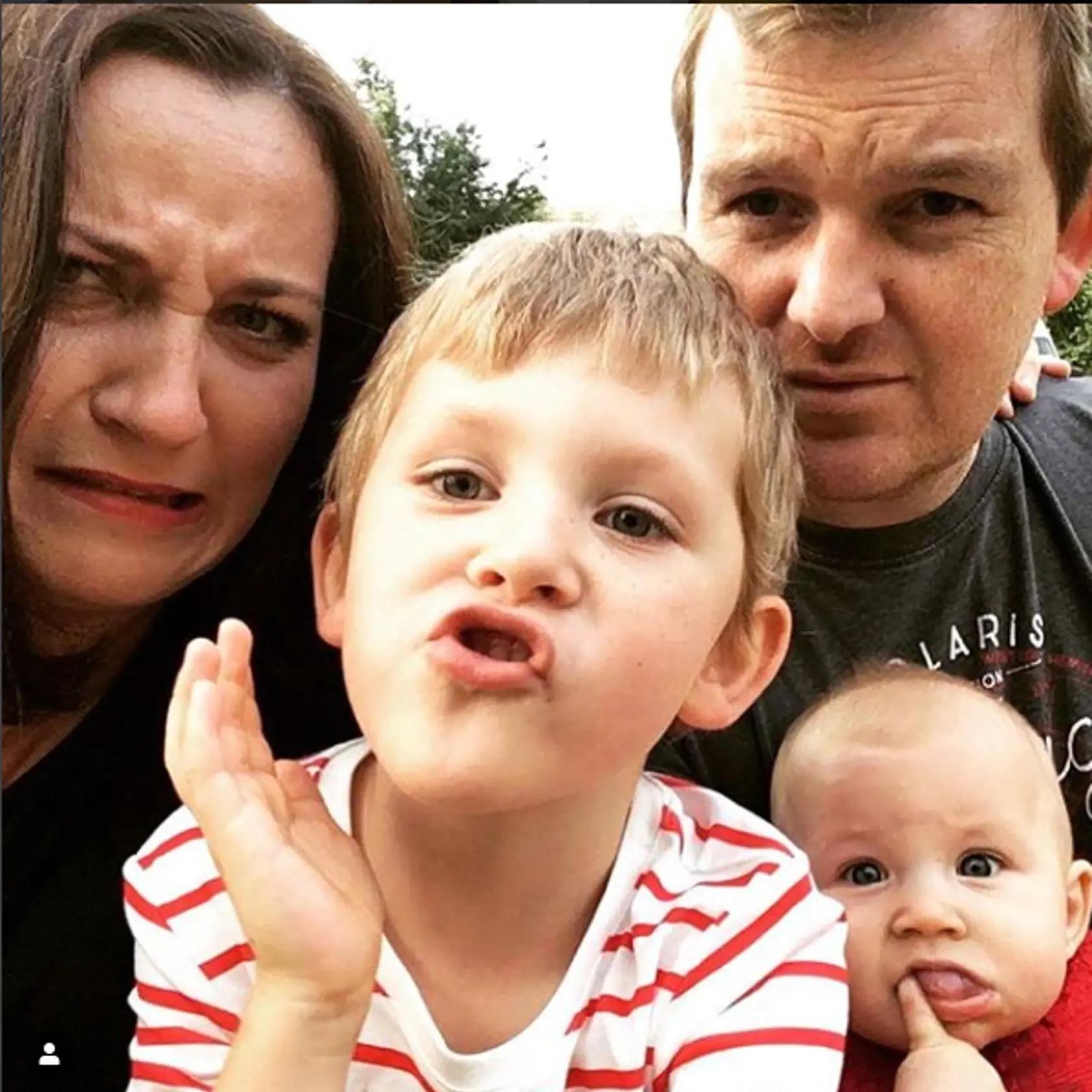 Katarína Koščová s rodinkou.