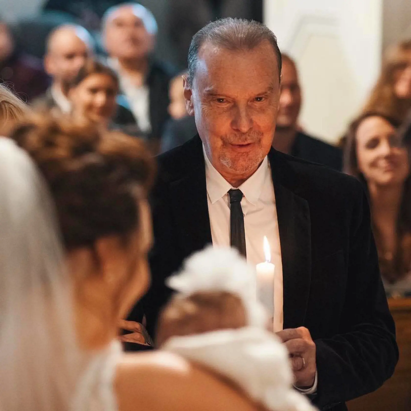 Krstný otec pri obrade i po ňom žiaril šťastím rovnako a jeho manželka Hanka Zagorová rovnako.