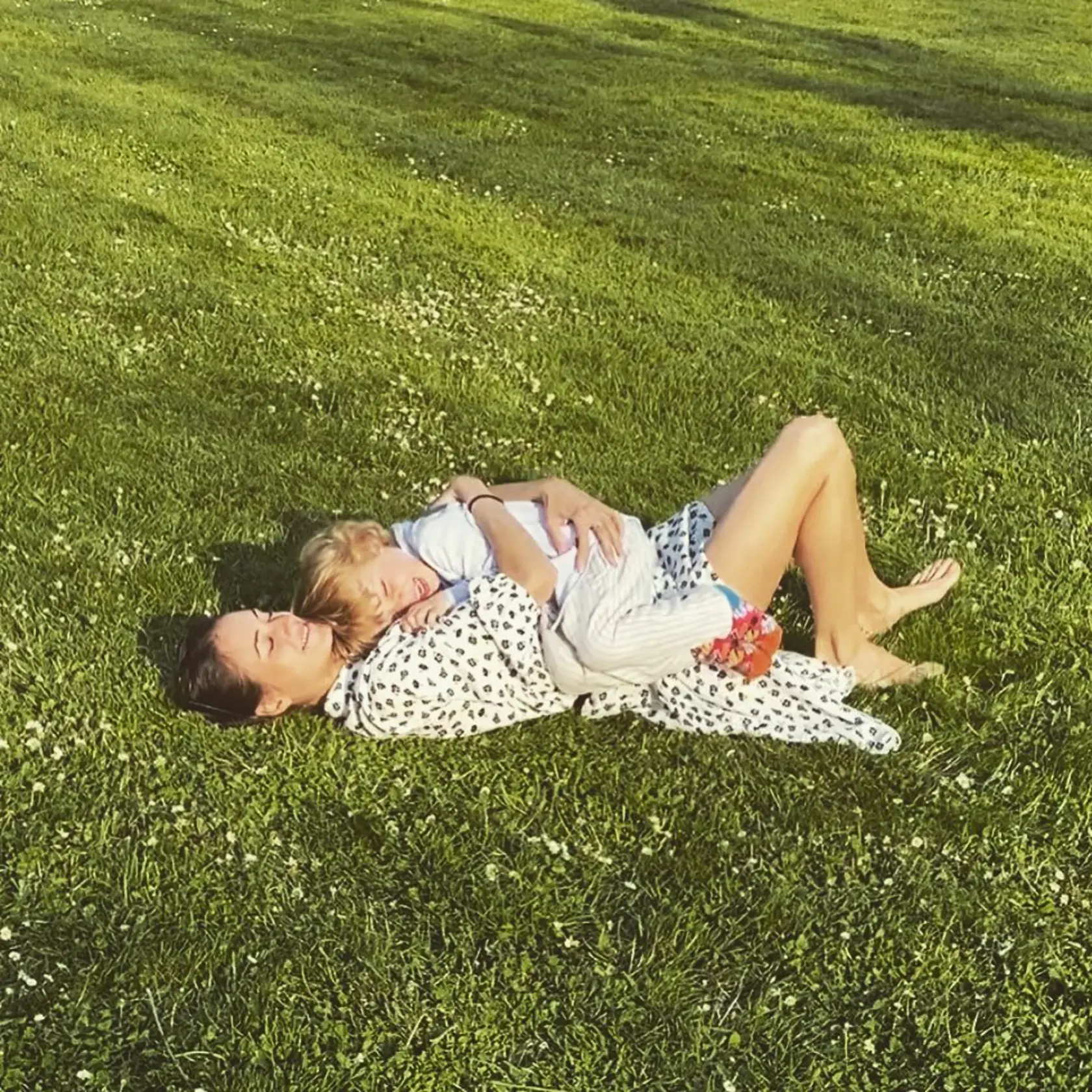Melanie zase nešetrí fotografiami so synom.