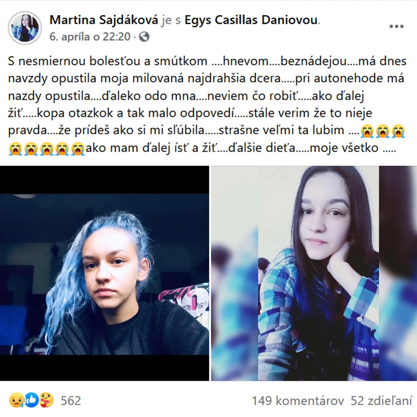Nešťastný status Egynej matky Martiny