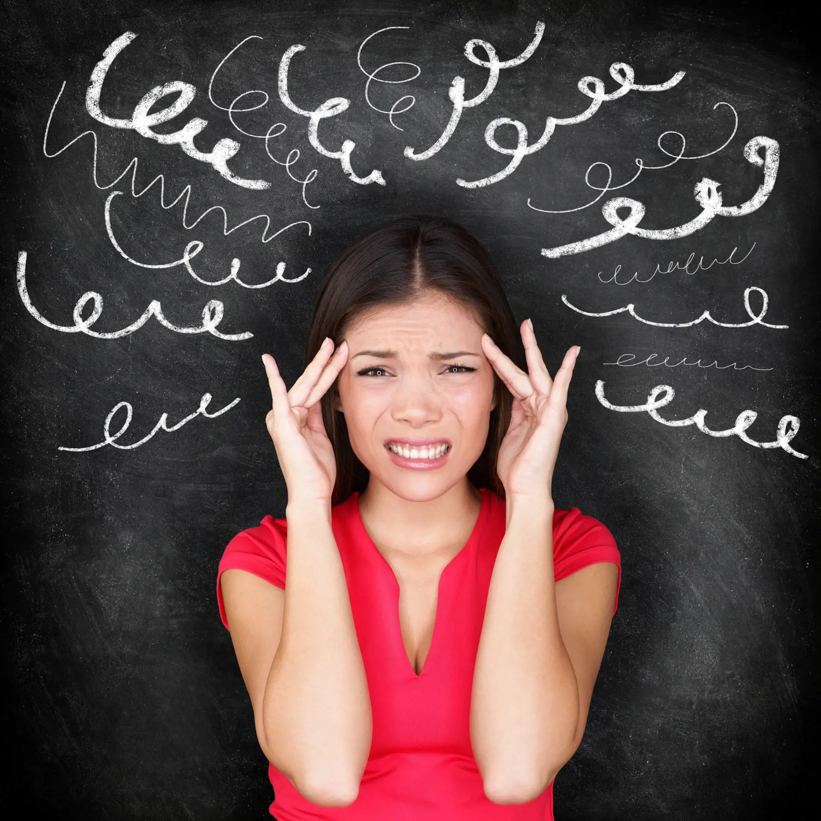 Stress,-,Woman,Stressed,With,Headache.,Female,Stressed,And,Worried