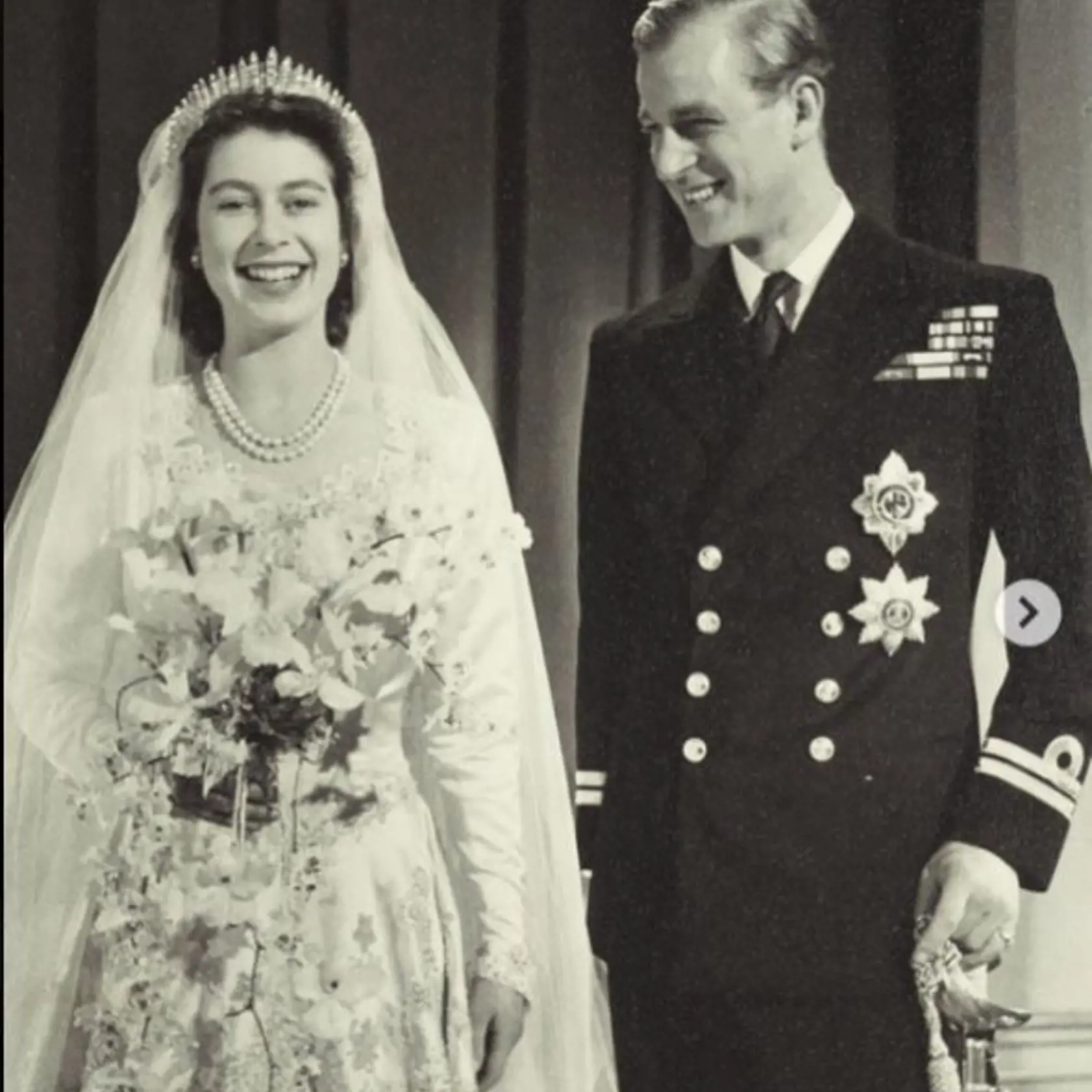 Svadba s budúcou kráľovnou Alžbetou sa konala 20. novembra 1947 vo Westminsterskom opátstve a prostredníctvom prenosu BBC ju sledovalo 200 miliónov divákov. Jeho sestry a ani nikto z nemeckých príbuzných sa na svadbe nezúčastnil, no jeho matka na ňu napriek zdravotným problémom prišla. Princ Philip sa stal vojvodom z Edinburghu a prijal tituly Jeho kráľovskej Výsosti a britského princa.