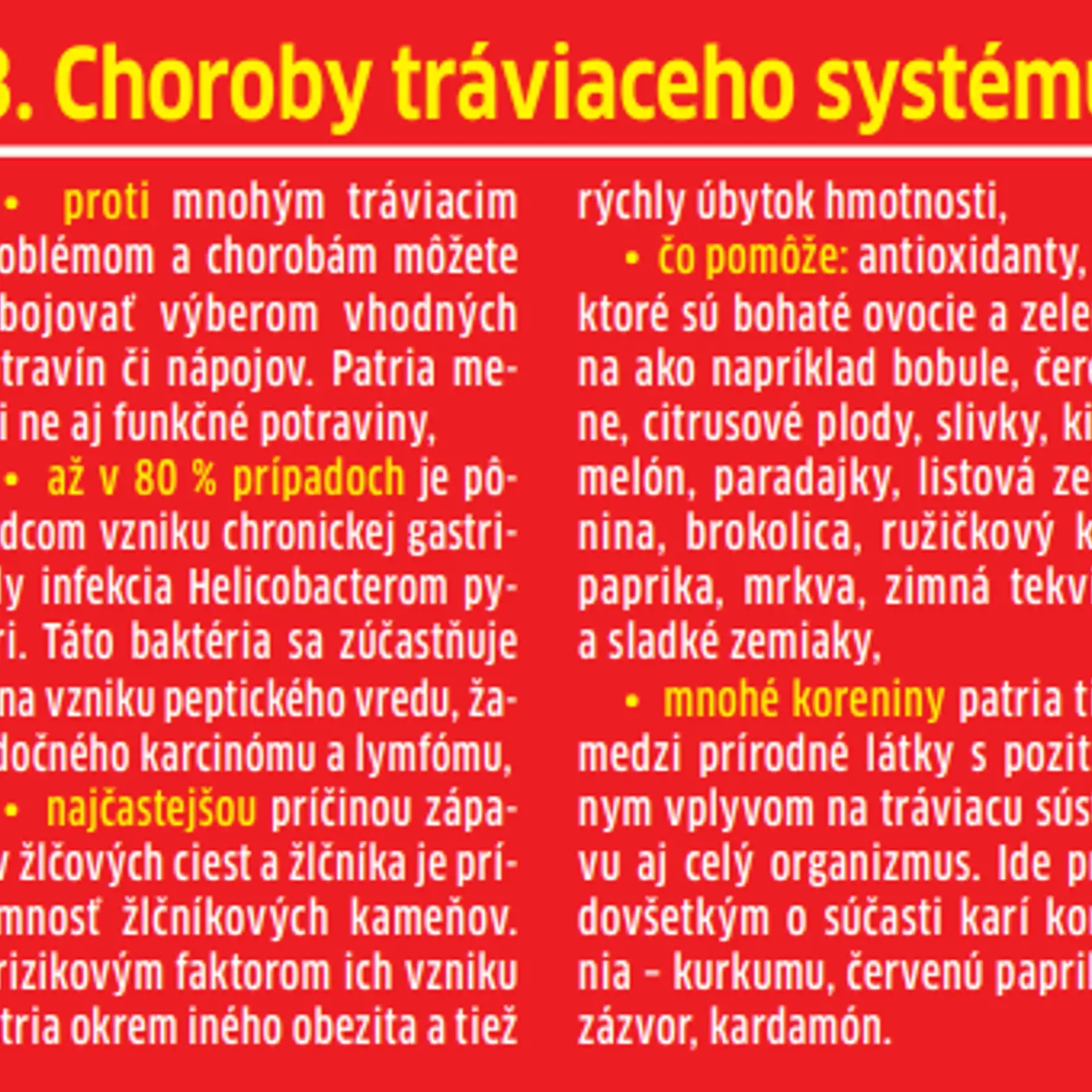 Choroby tráviaceho systému